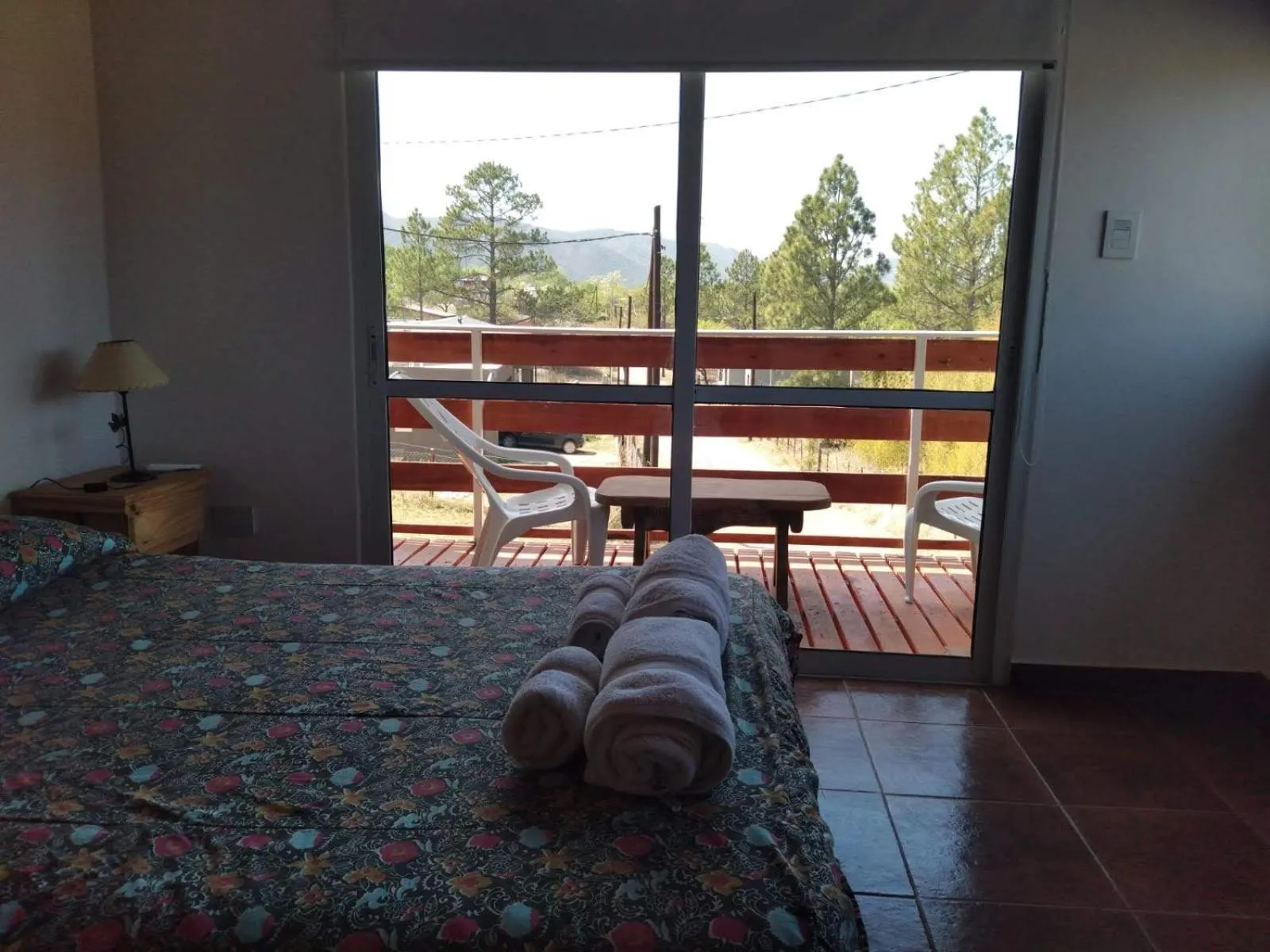 View (from property/room), Bed in Terrazas de Nahuascat