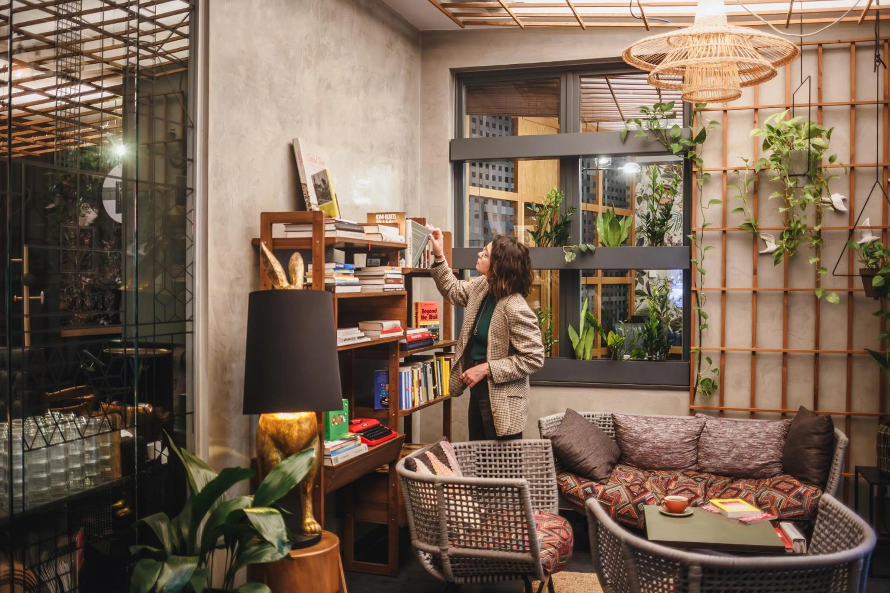 Library in The Circus Hotel