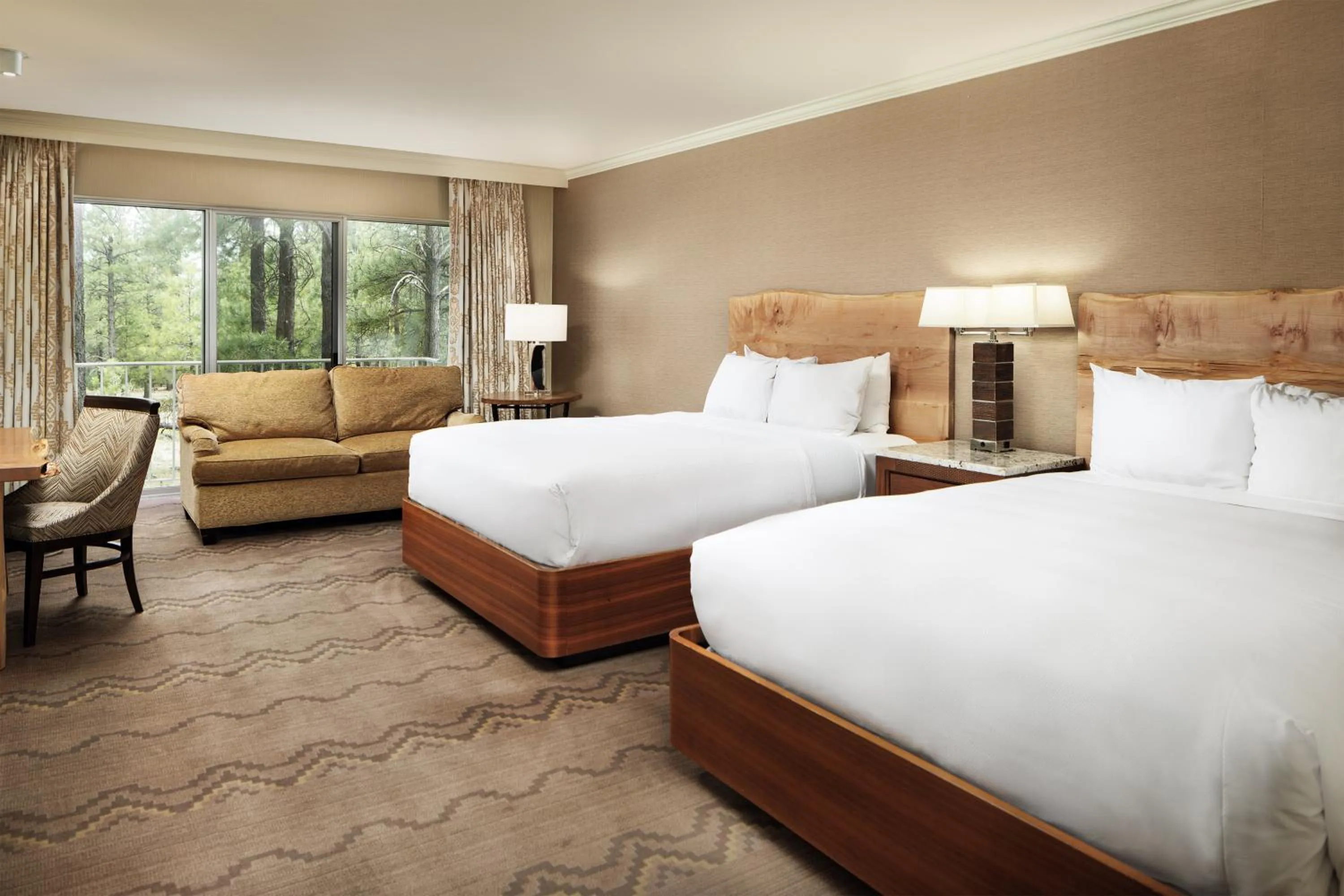 Bed in Little America Hotel Flagstaff