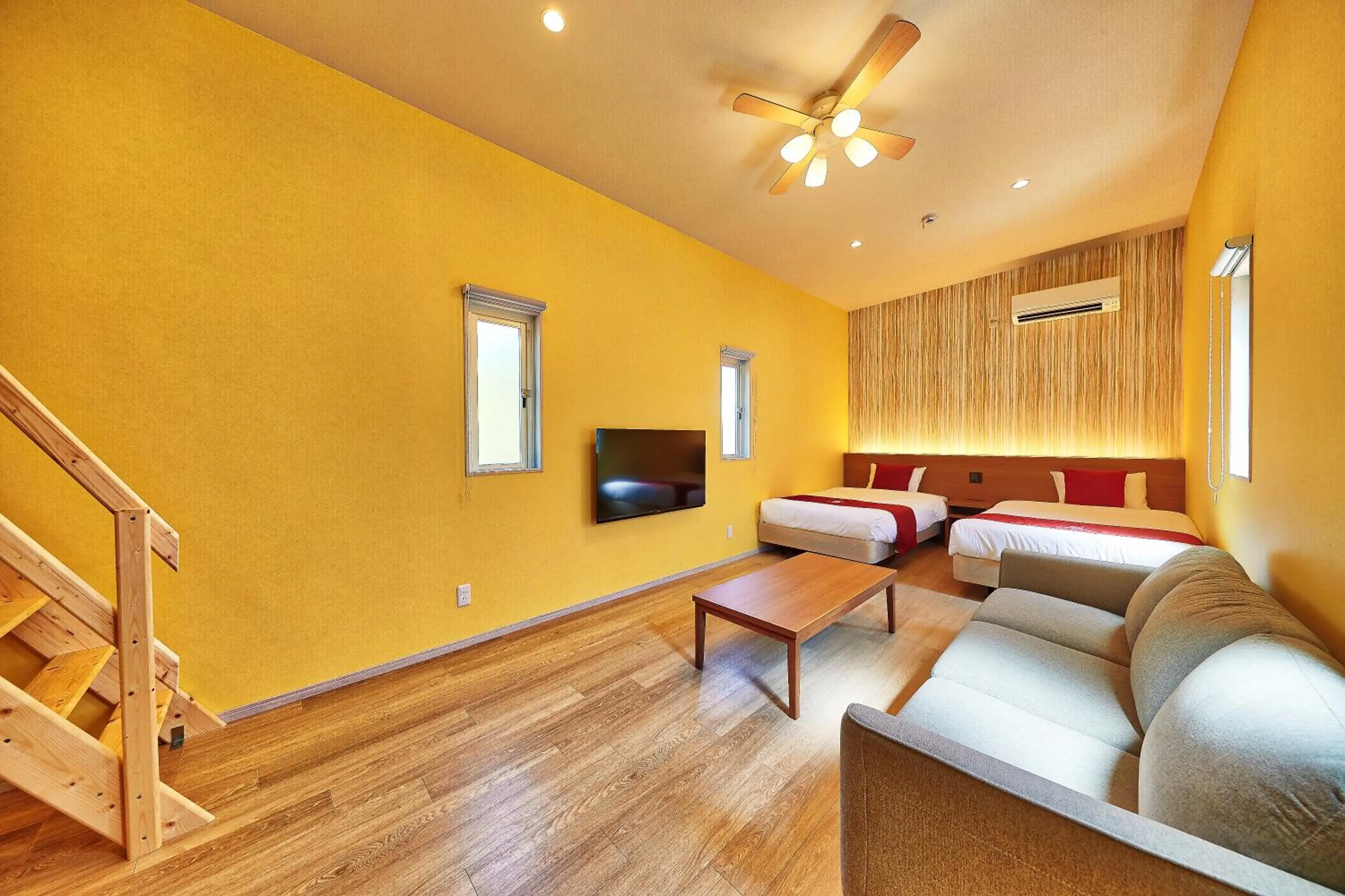 Photo of the whole room, Bed in The Pool Resort OKINAWA