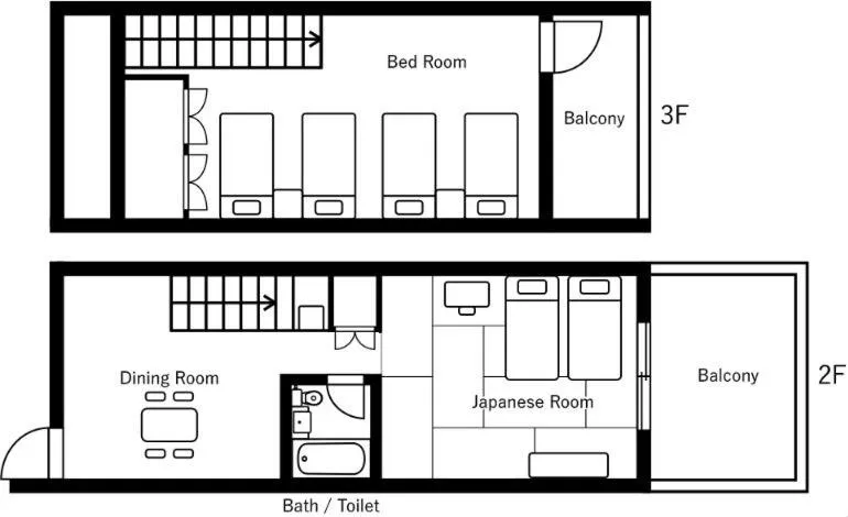 Floor plan in The Pool Resort OKINAWA