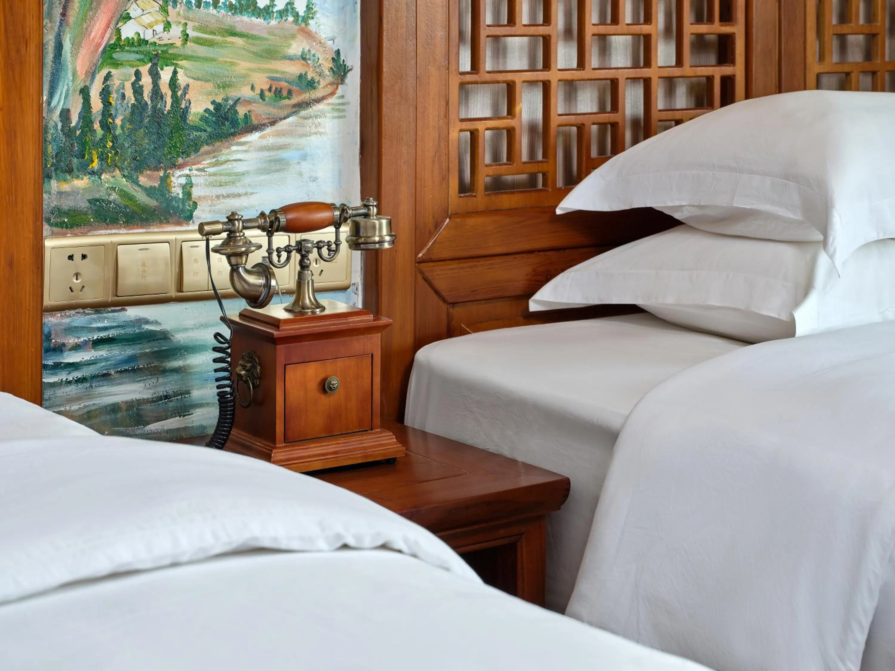 Bed in Lee's Boutique Resort