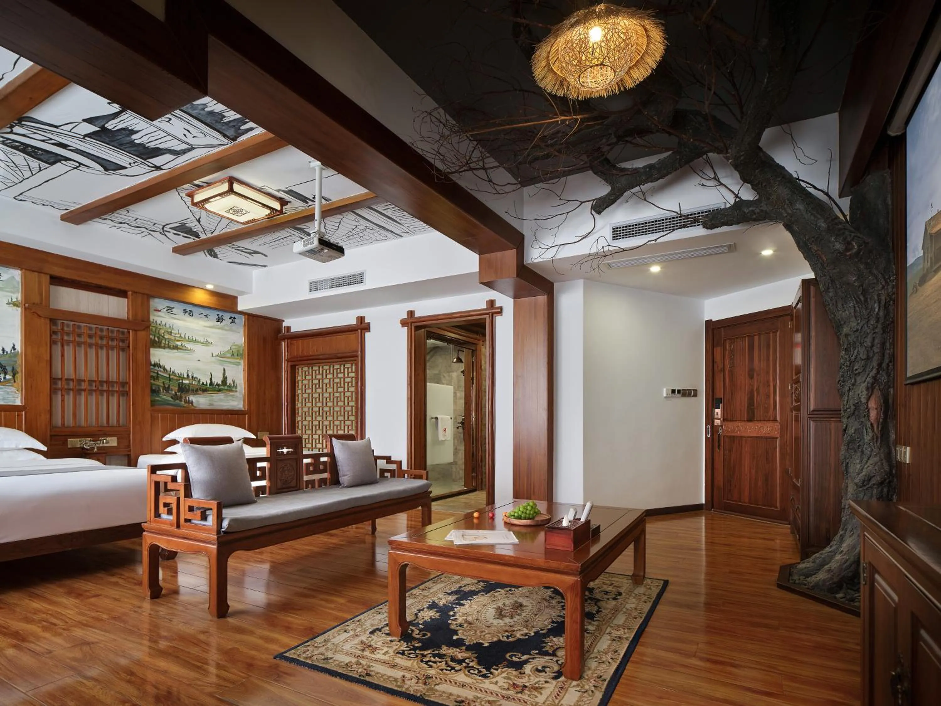 TV and multimedia, Bed in Lee's Boutique Resort