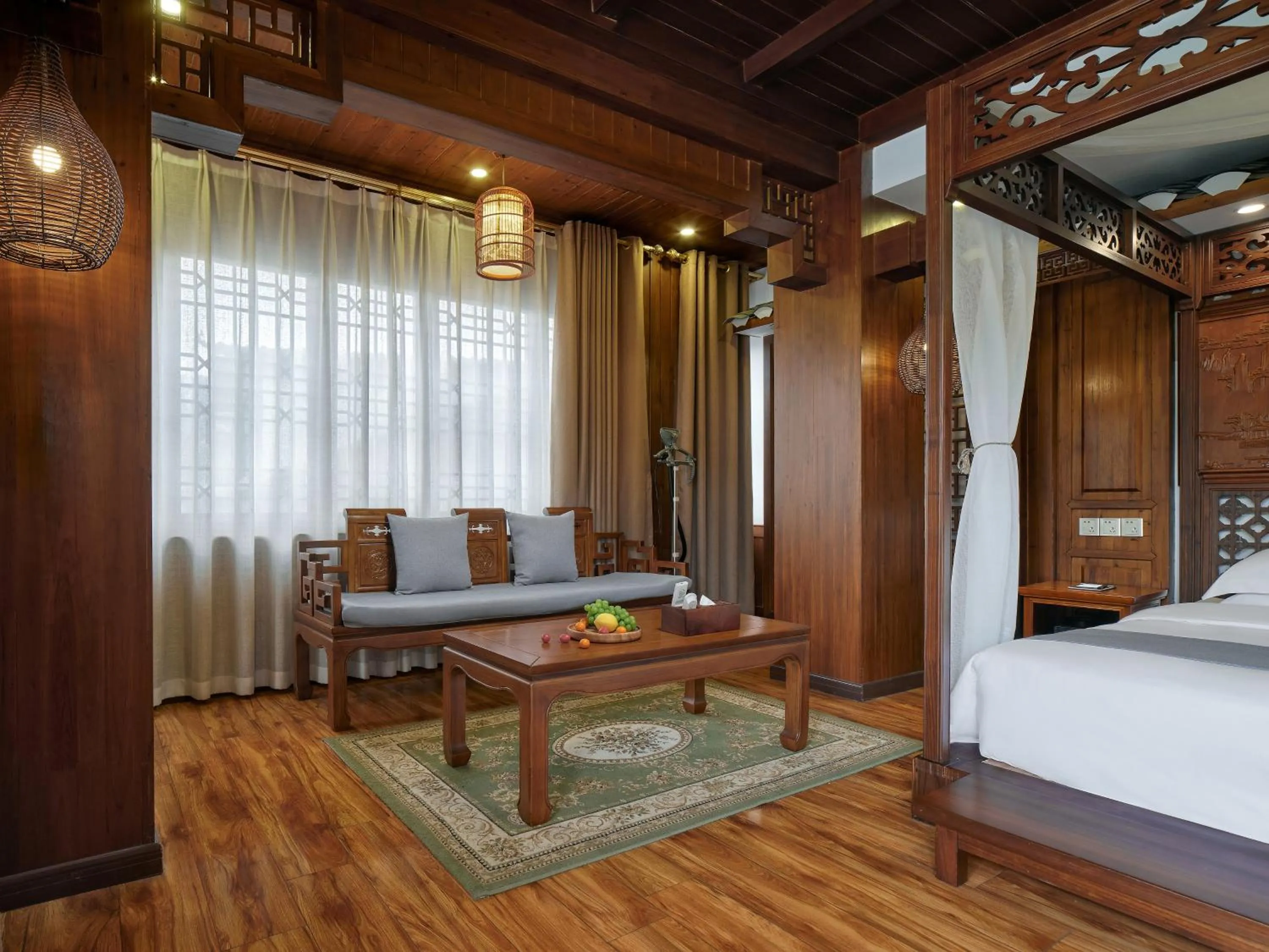 Living room, Bed in Lee's Boutique Resort