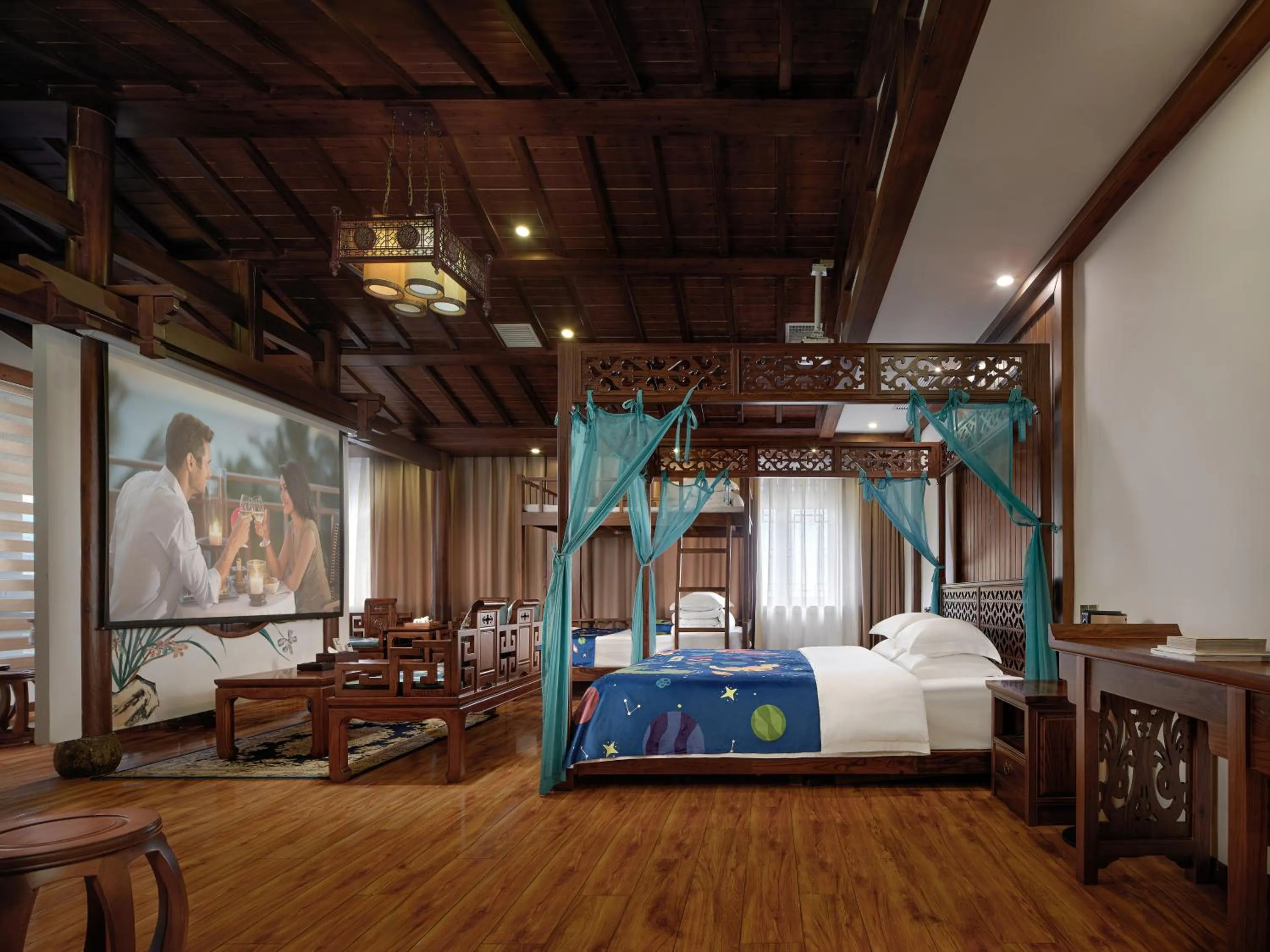 Bed in Lee's Boutique Resort