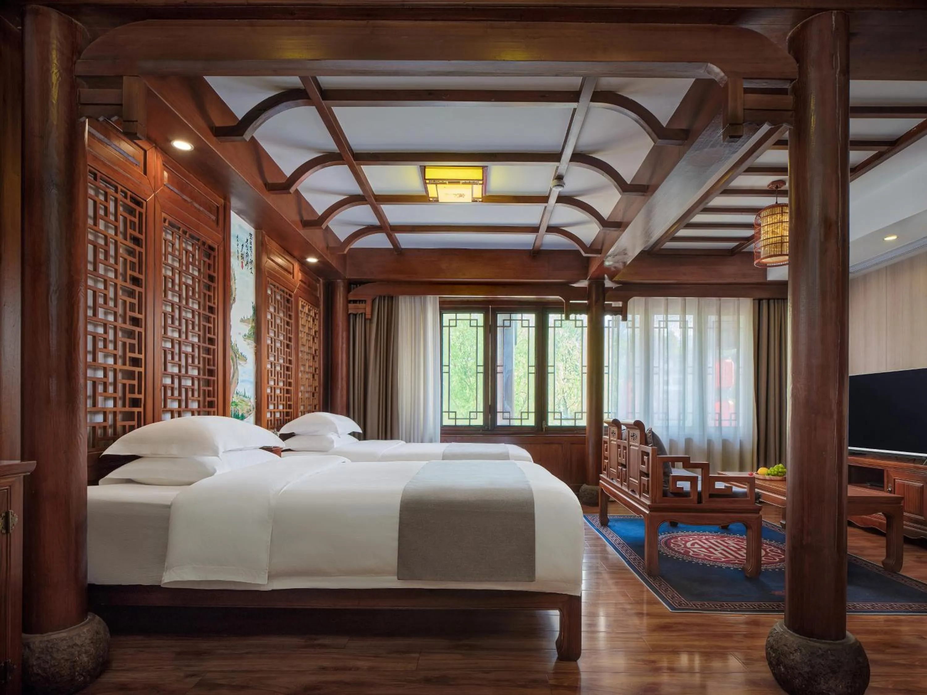 Bed in Lee's Boutique Resort