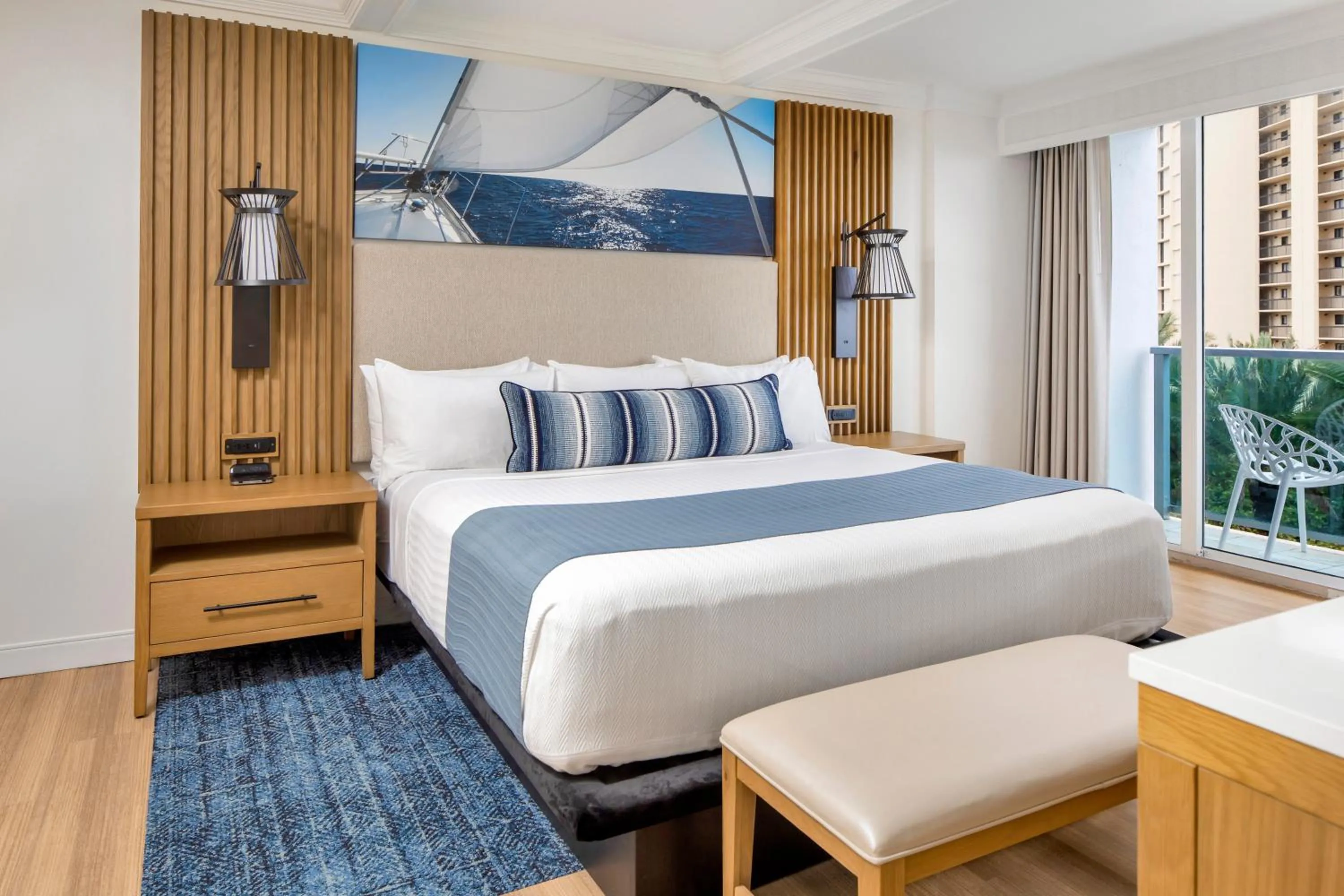 Bed in Jupiter Beach Resort & Spa