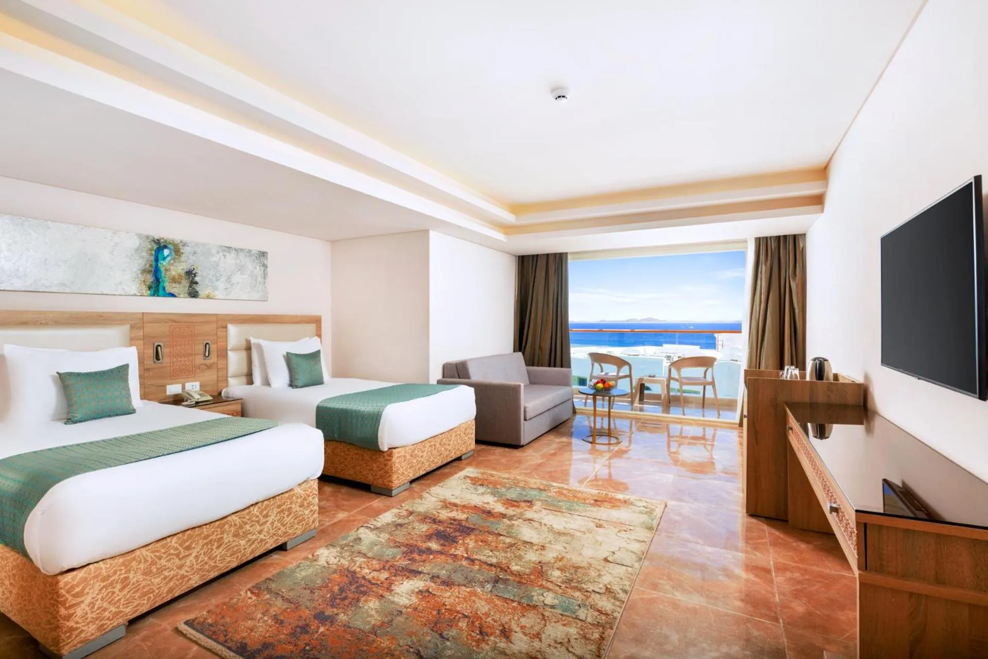 Bedroom, Bed in Pickalbatros Palace Sharm "Aqua Park"- All inclusive