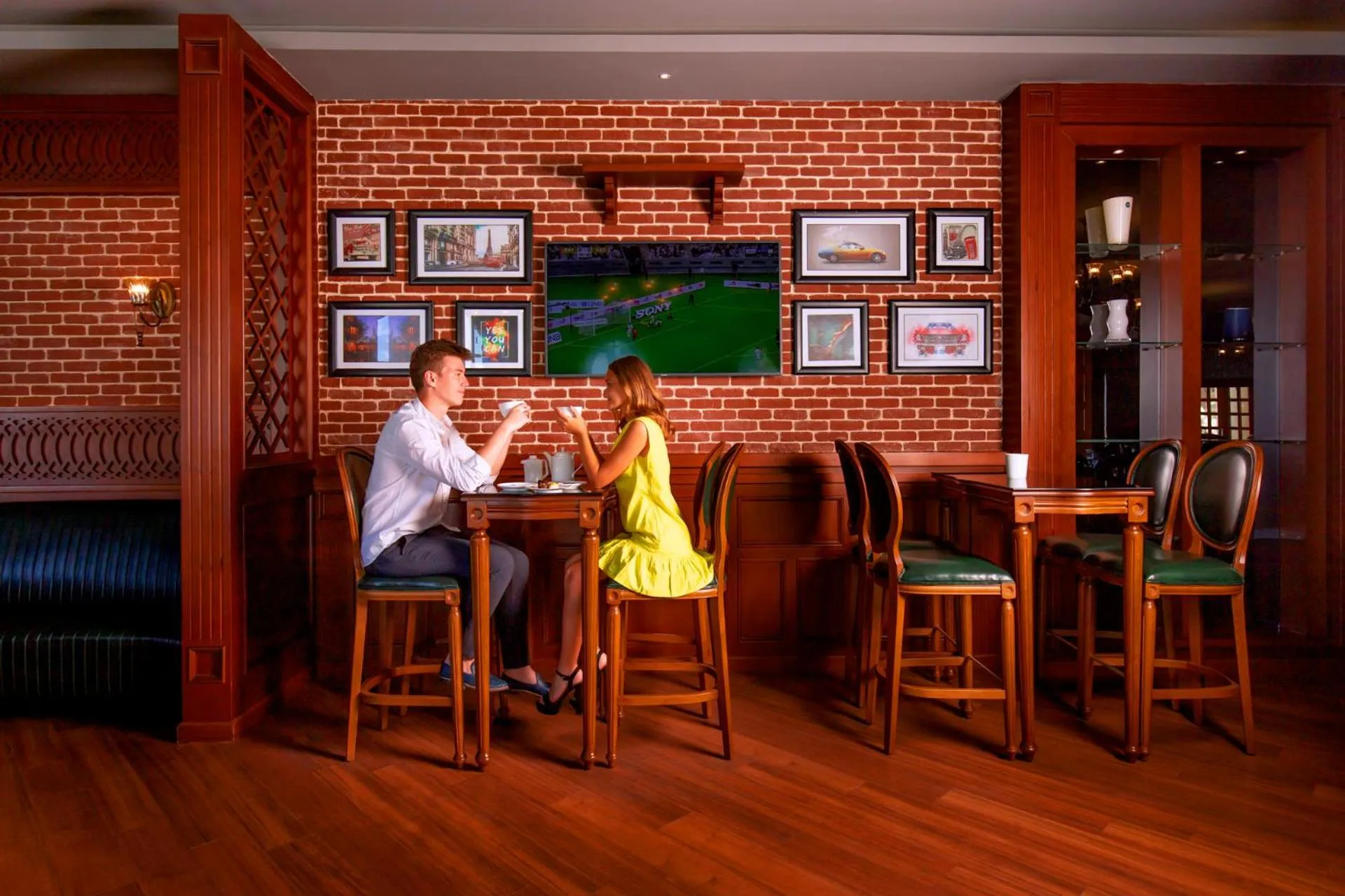 Communal lounge/ TV room in Pickalbatros Palace Sharm "Aqua Park"- All inclusive