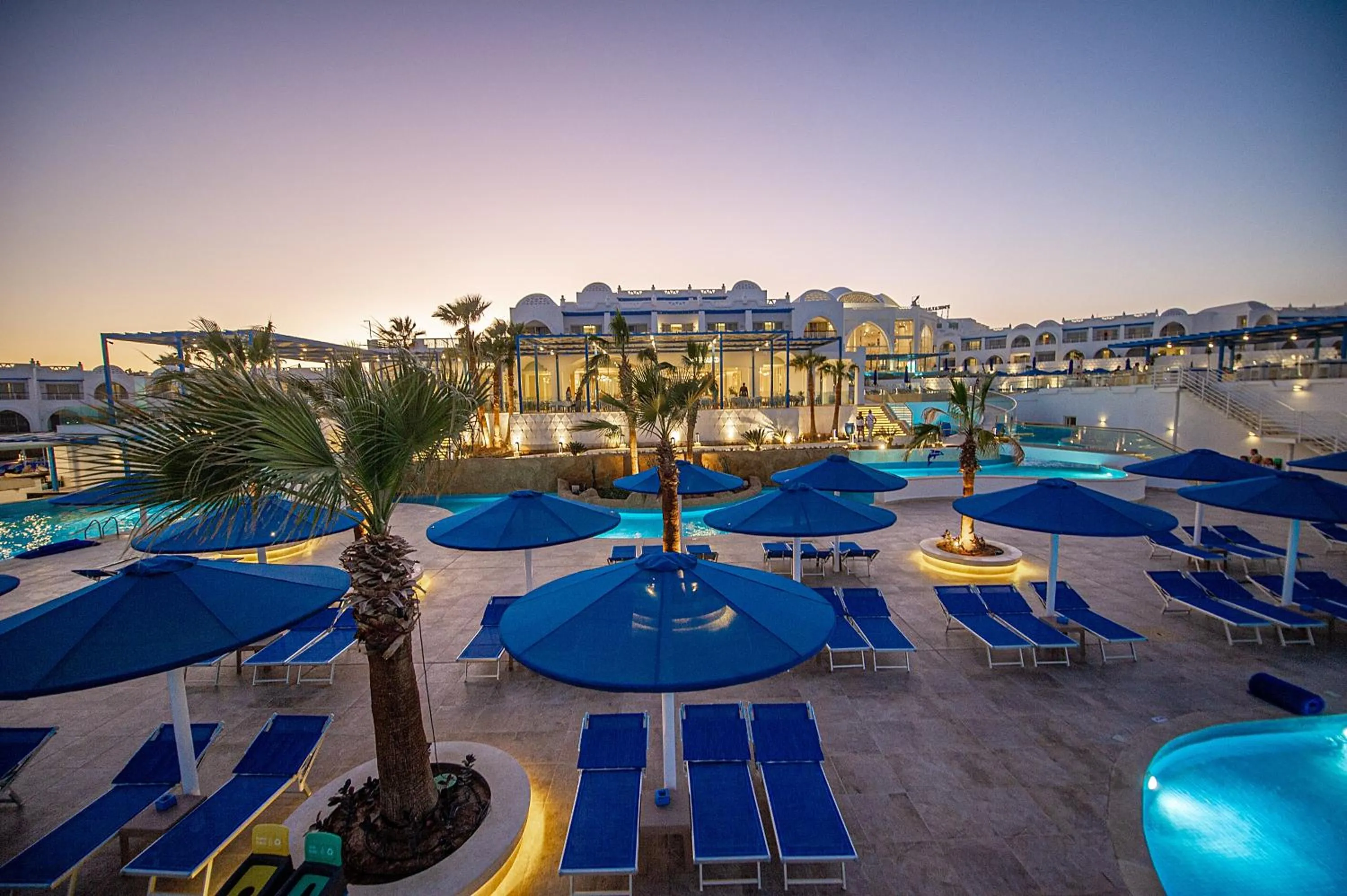 Pool view in Pickalbatros Palace Sharm "Aqua Park"- All inclusive