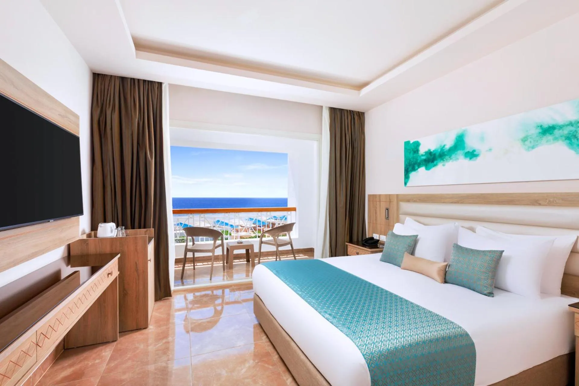 Bedroom, Bed in Pickalbatros Palace Sharm "Aqua Park"- All inclusive