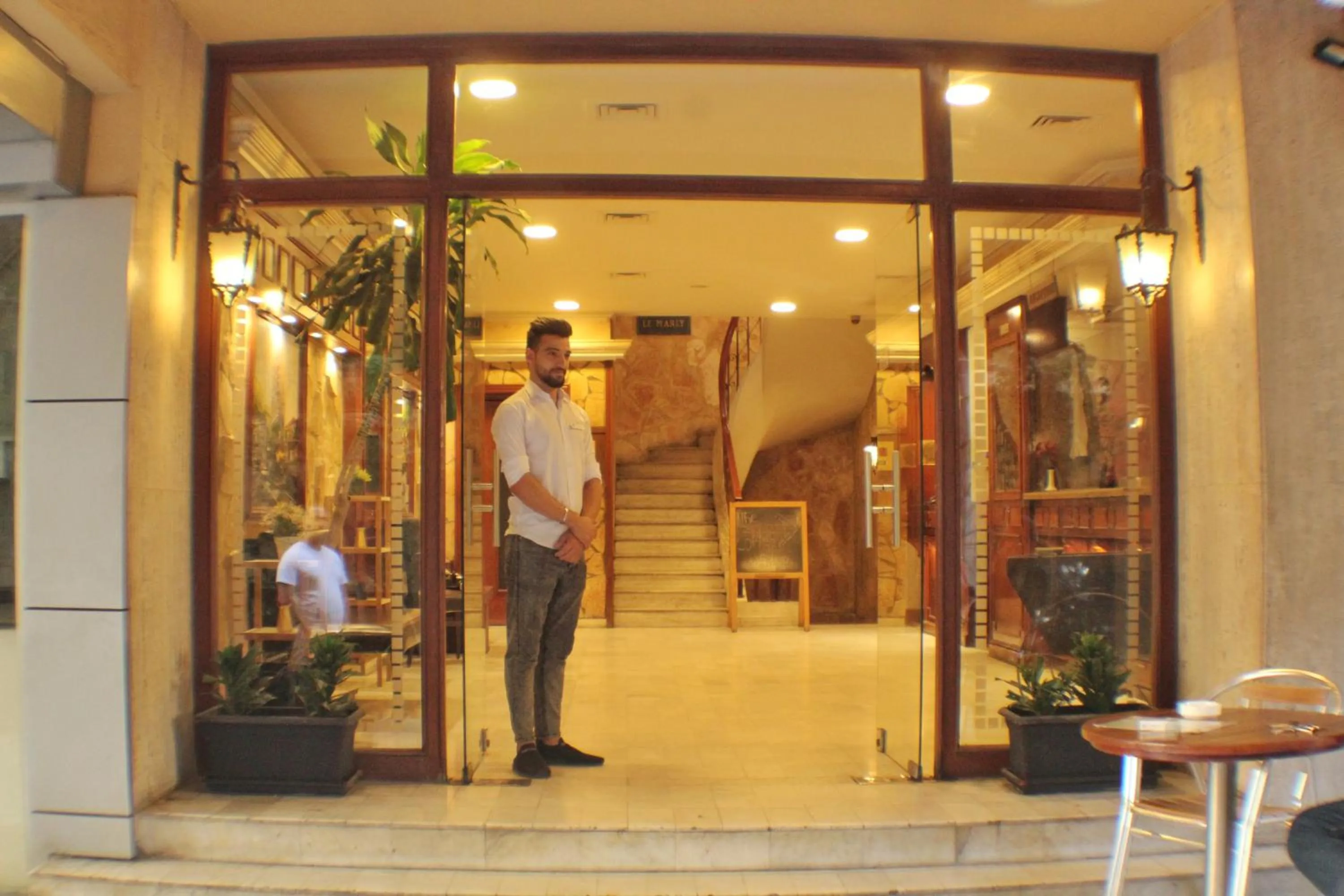 Facade/entrance in Le Marly Hotel