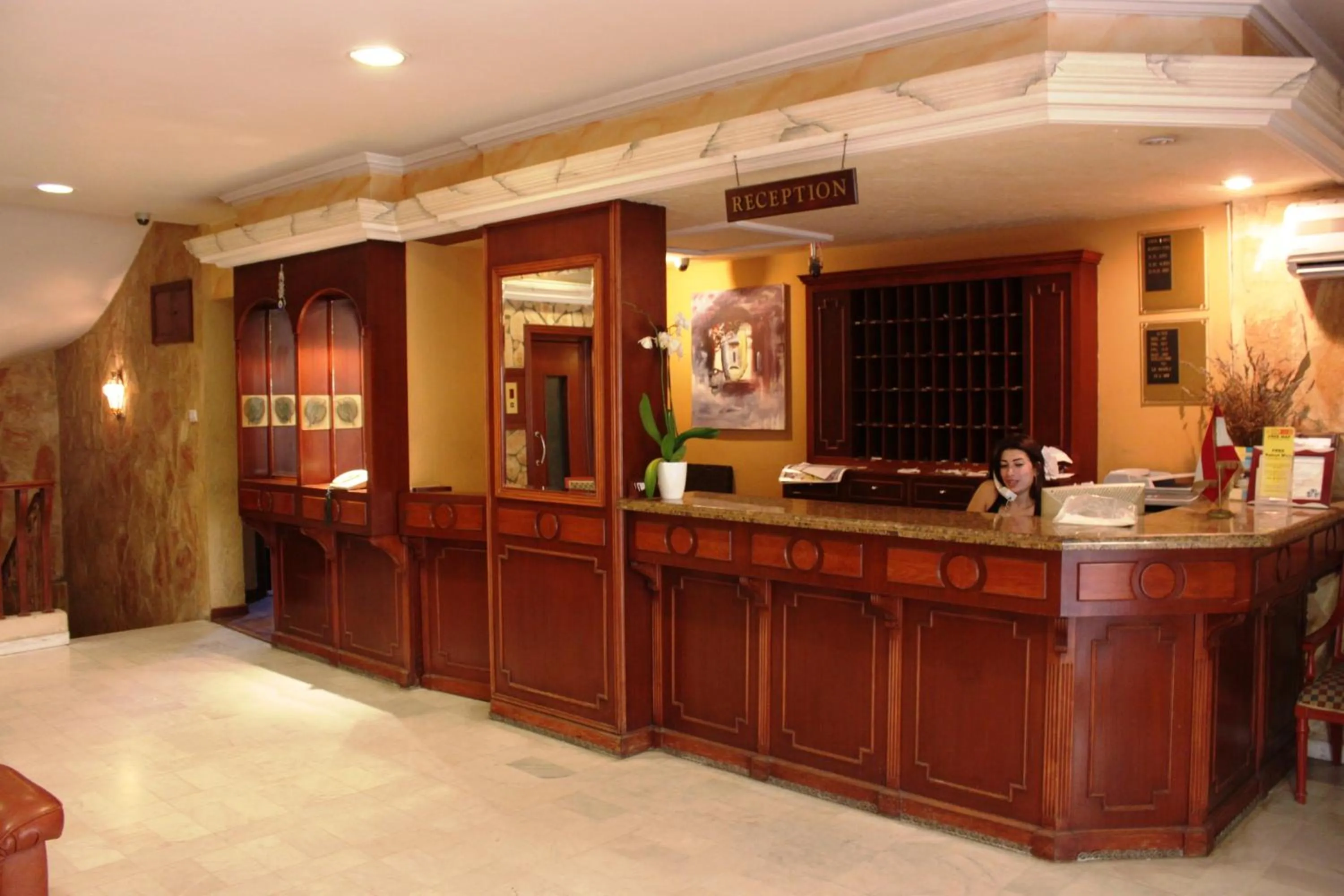 Lobby or reception in Le Marly Hotel
