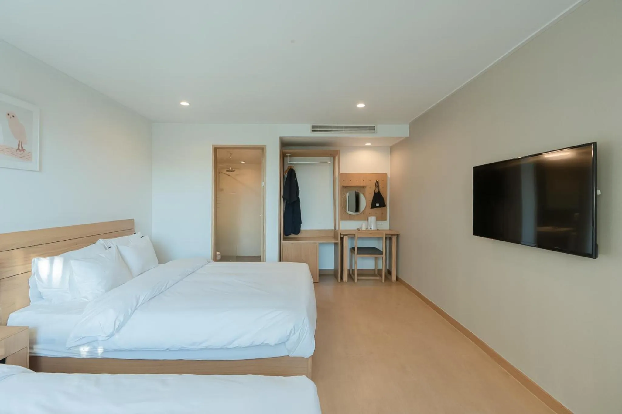 Bed in Heyy Seogwipo Hotel