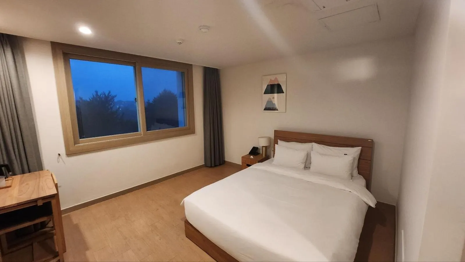 Bed in Heyy Seogwipo Hotel