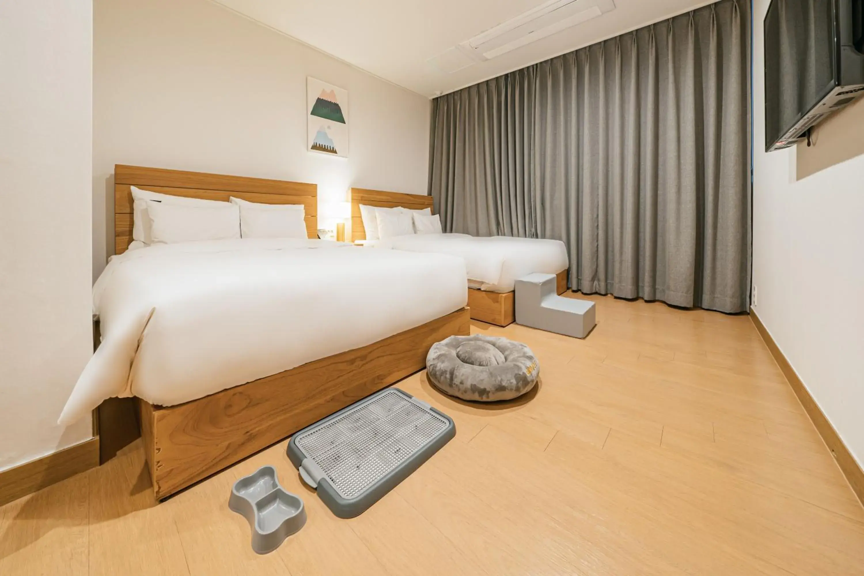 Bed in Heyy Seogwipo Hotel Bed in Heyy Seogwipo Hotel