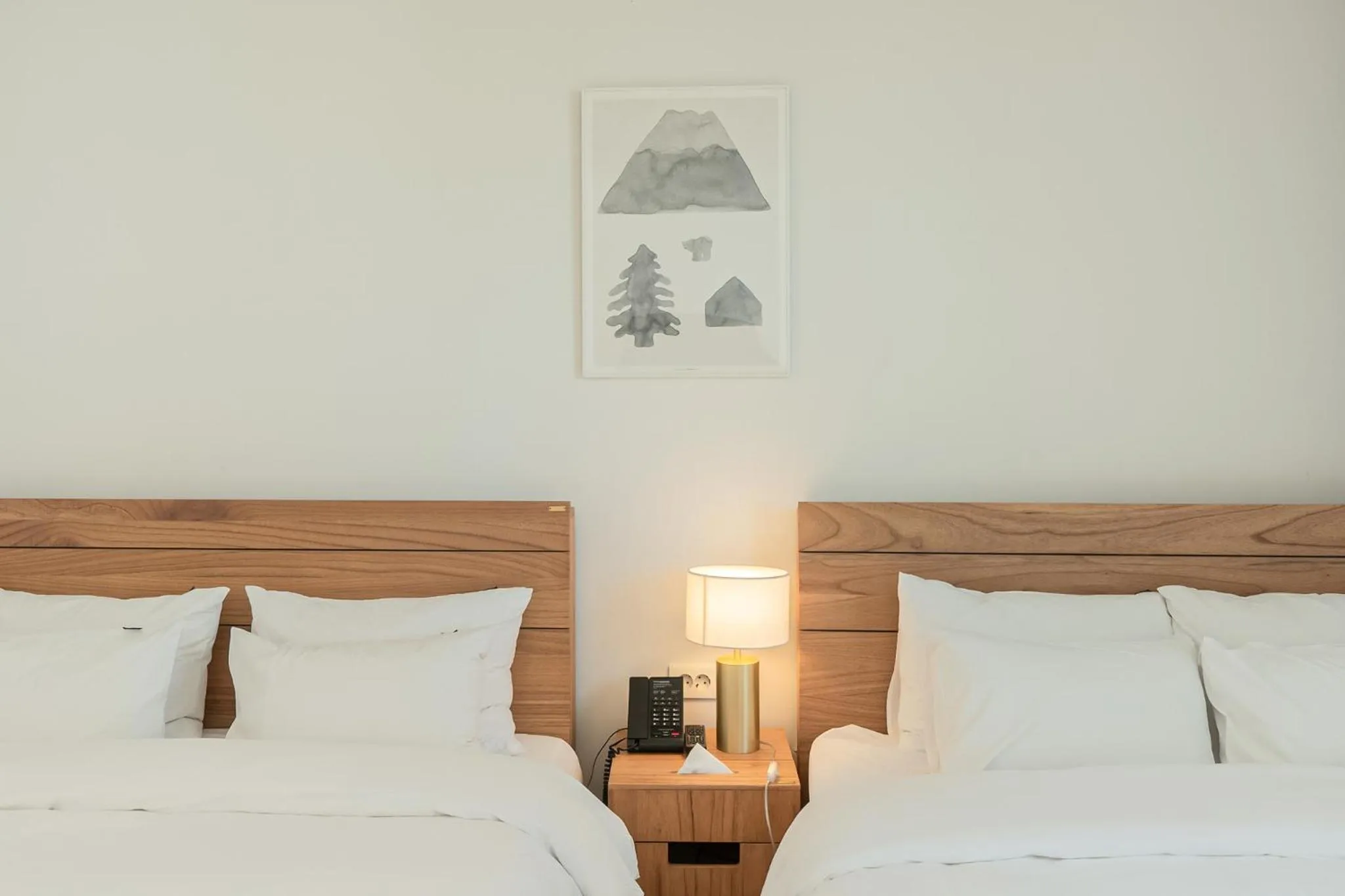 Bed in Heyy Seogwipo Hotel