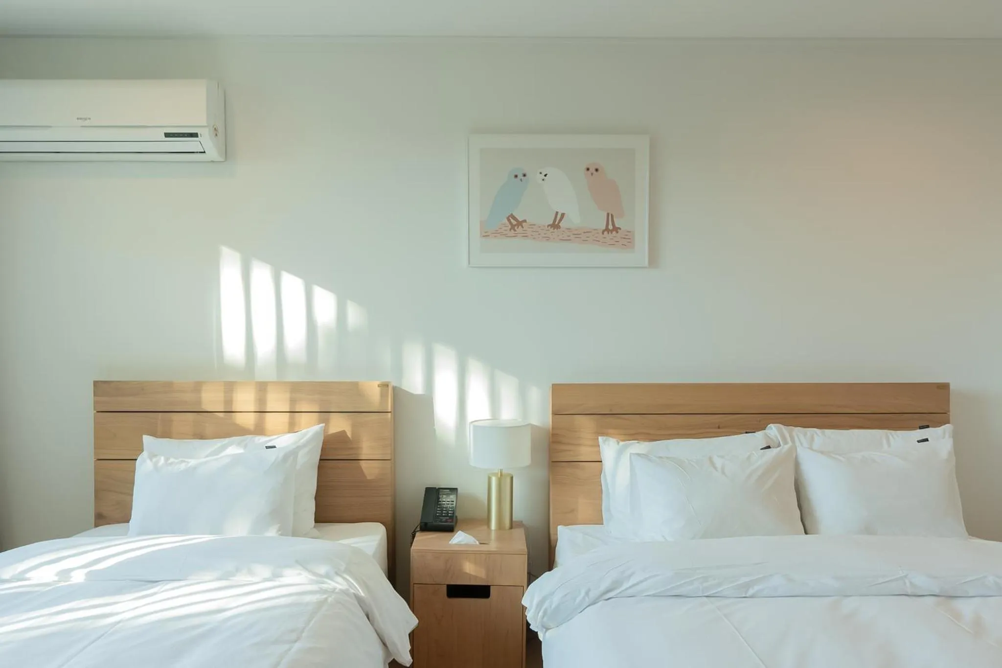 Bed in Heyy Seogwipo Hotel