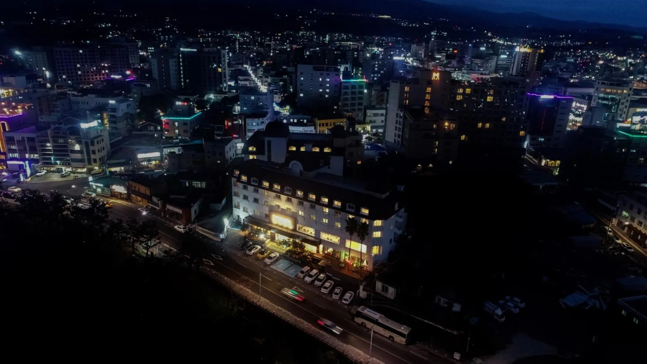 Bird's eye view in Heyy Seogwipo Hotel