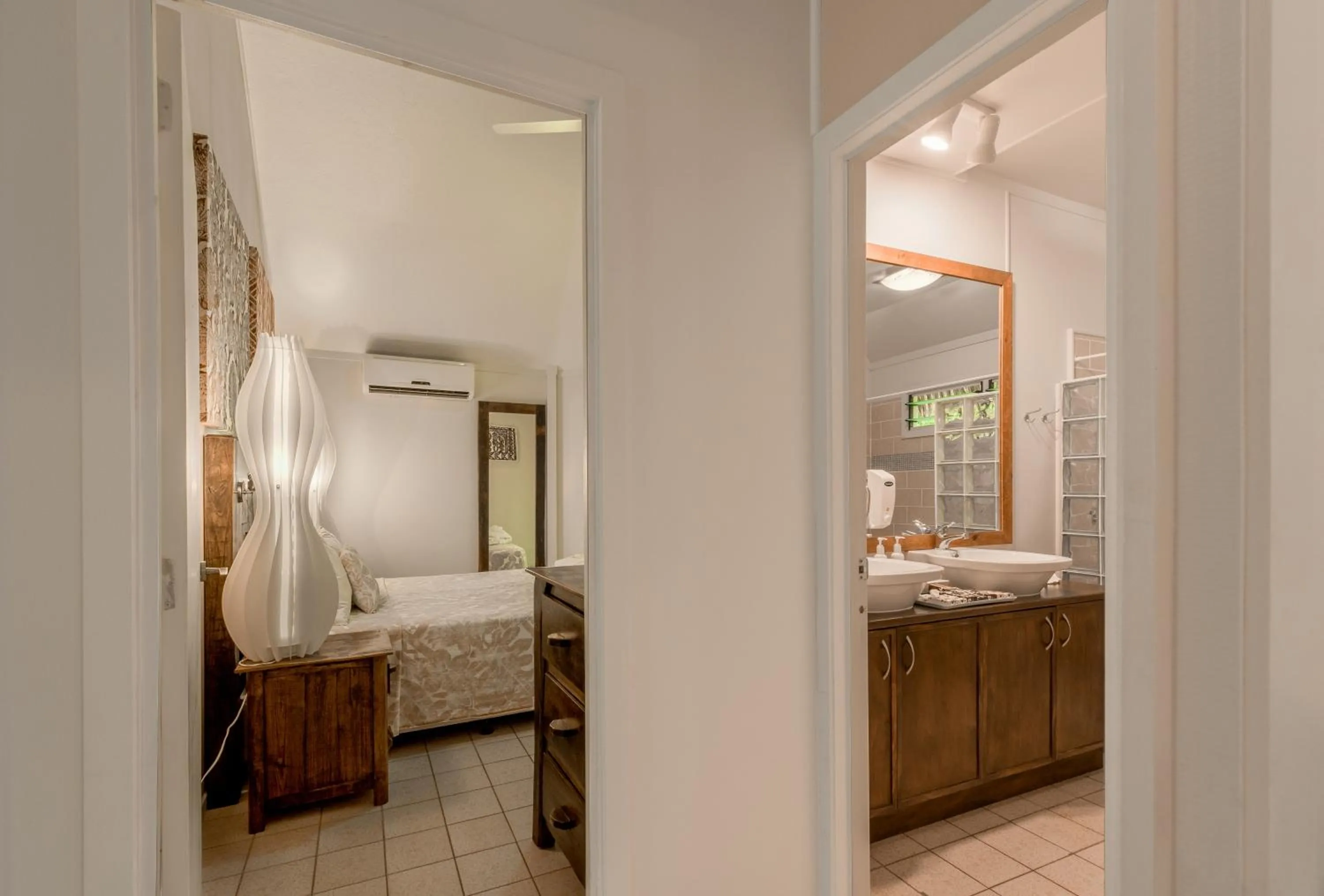 Bed in Crown Beach Resort & Spa