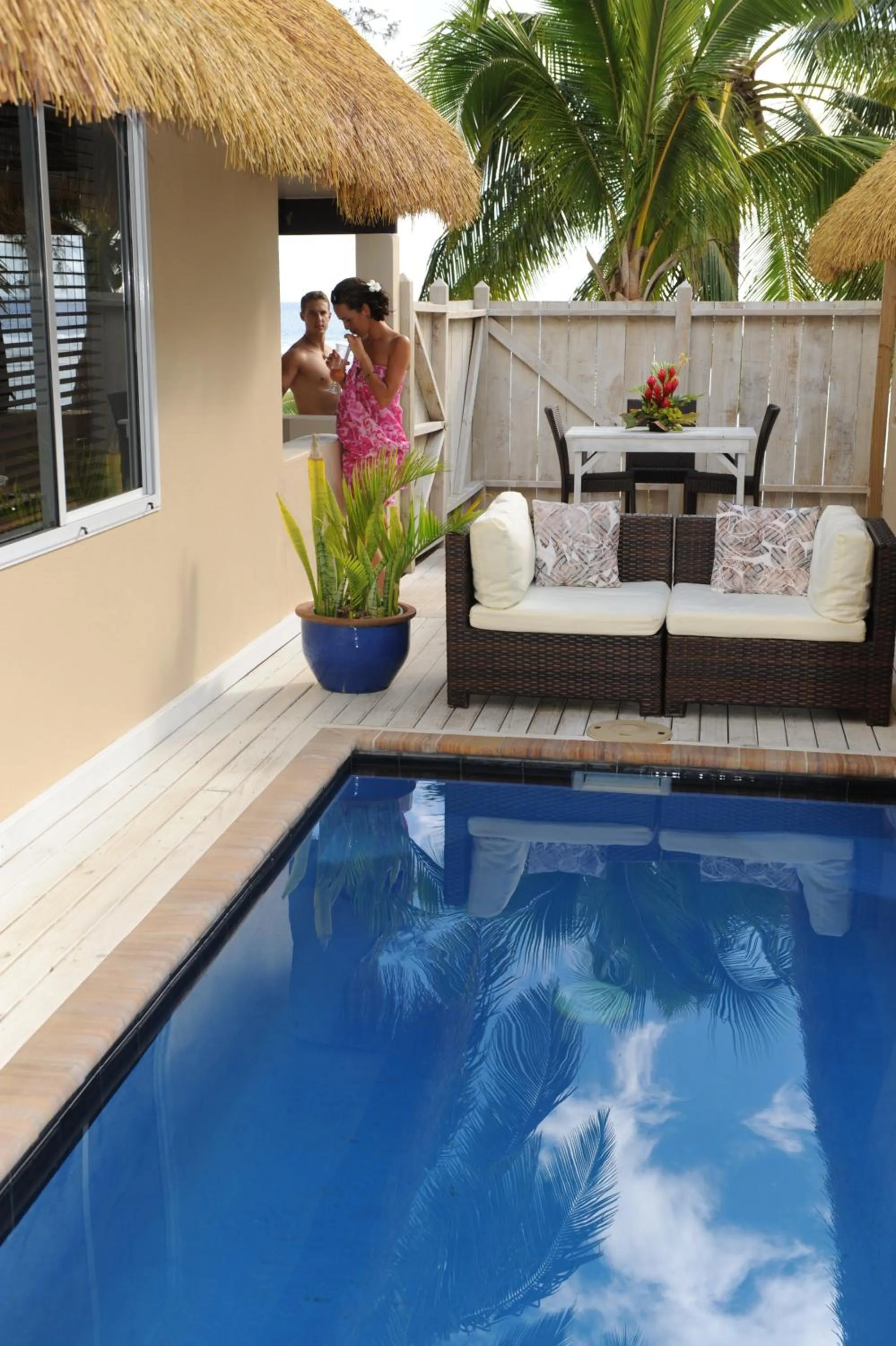 Swimming pool in Crown Beach Resort & Spa