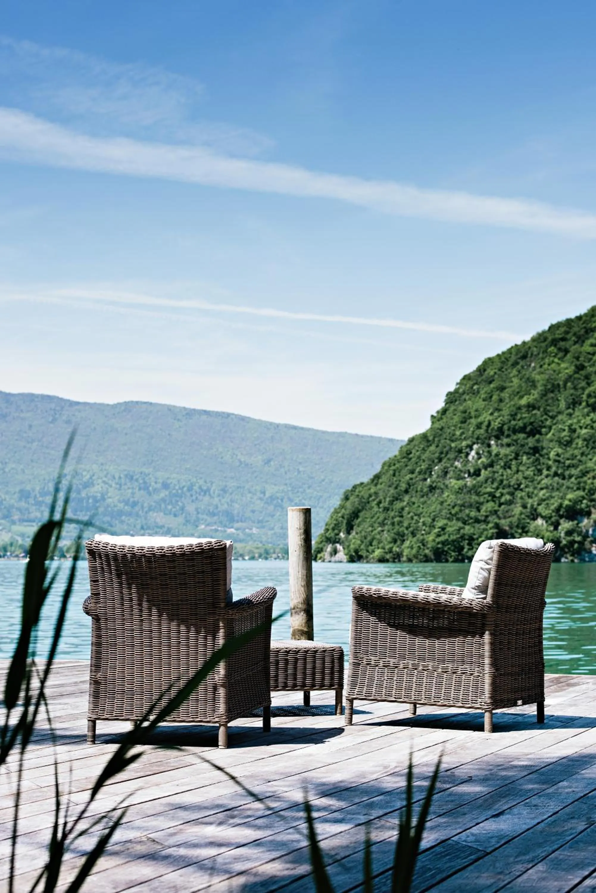 Patio in Auberge Du Père Bise - Jean Sulpice
