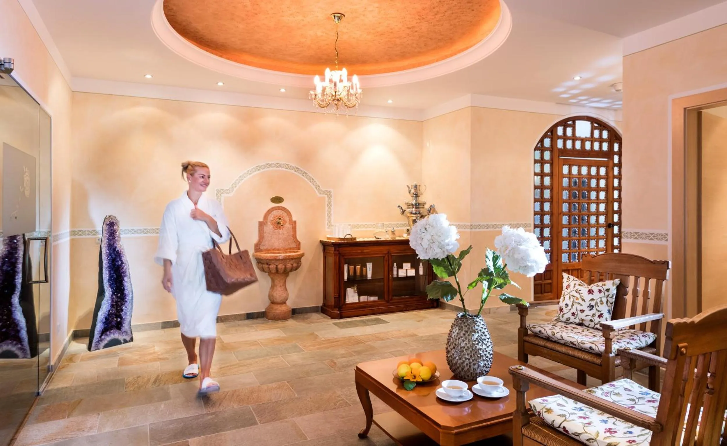 Sauna in Mirabell Alpine Garden Resort & Spa