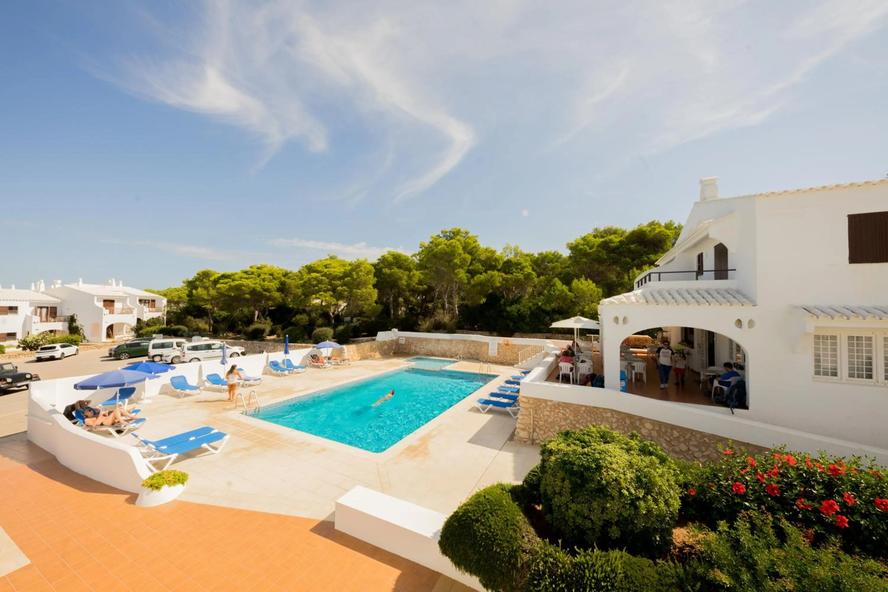 Pool view in Apartamentos Sa Cala