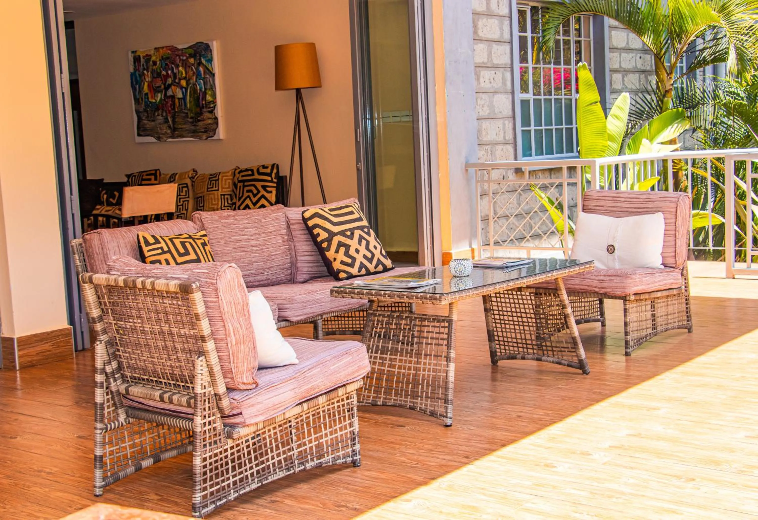 Patio in Acacia Tree Lodge