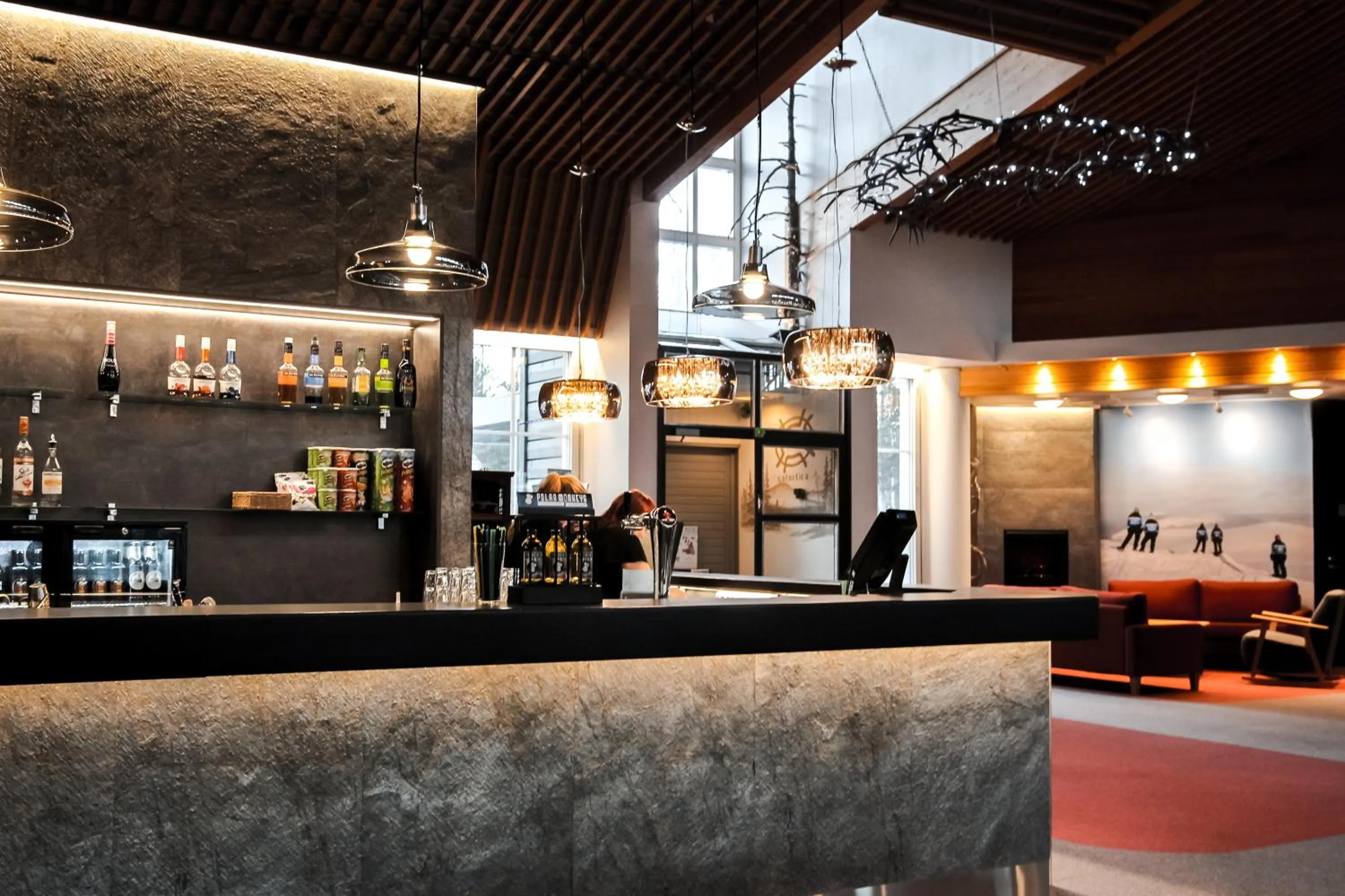 Lobby or reception in Hotel Ylläsrinne