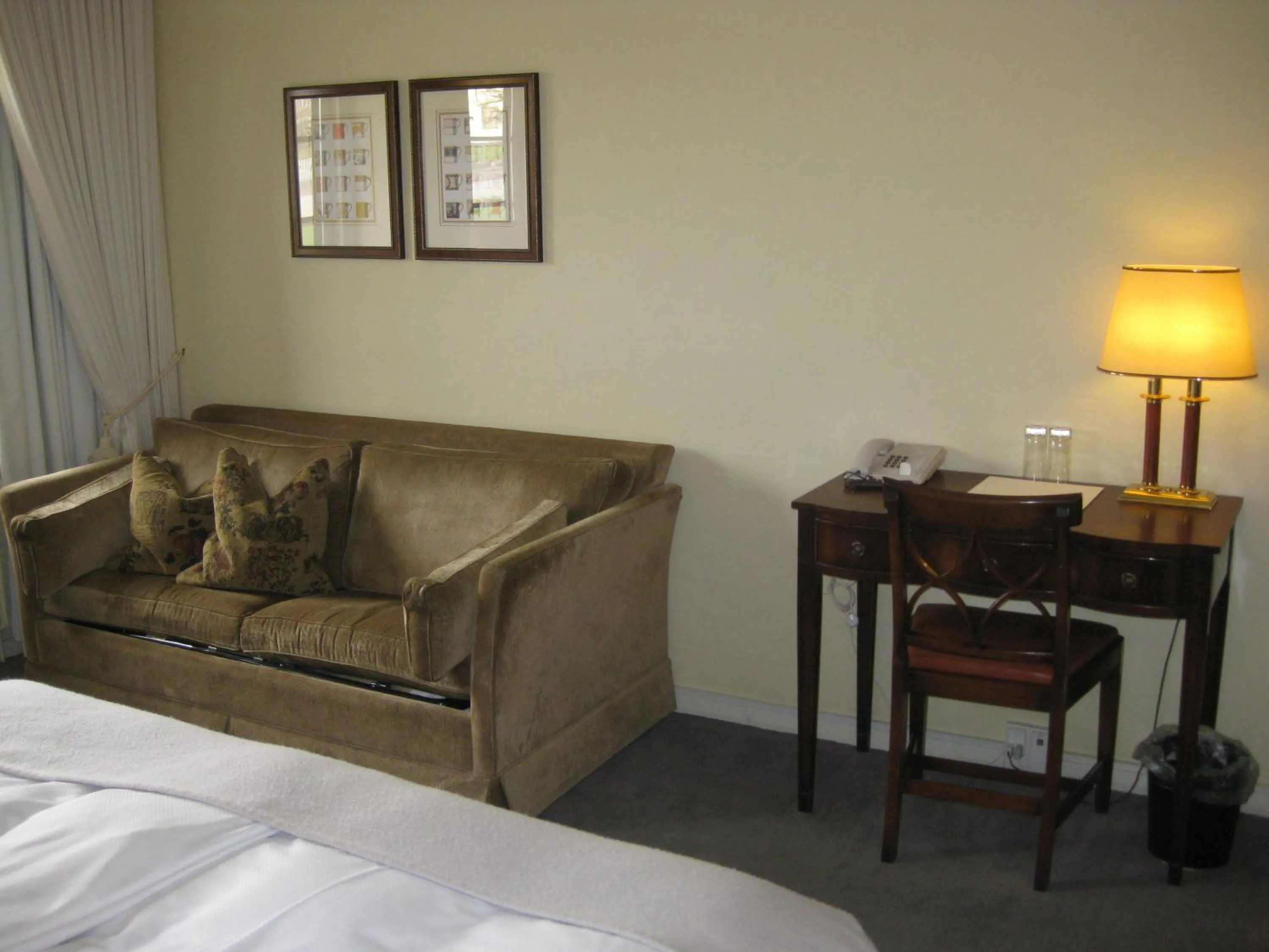 Photo of the whole room, Bed in Munkebo Kro & Hotel