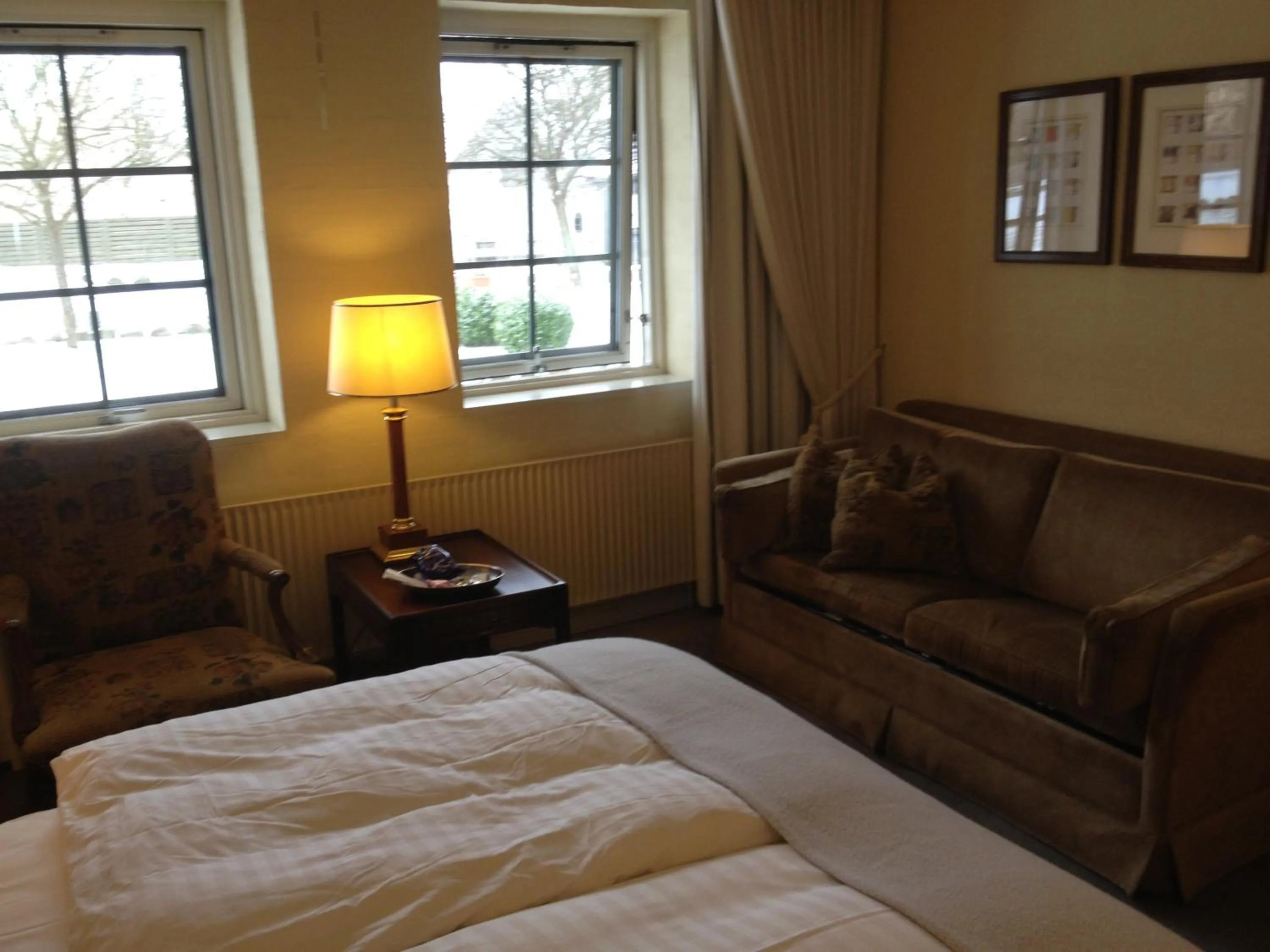 Photo of the whole room, Bed in Munkebo Kro & Hotel