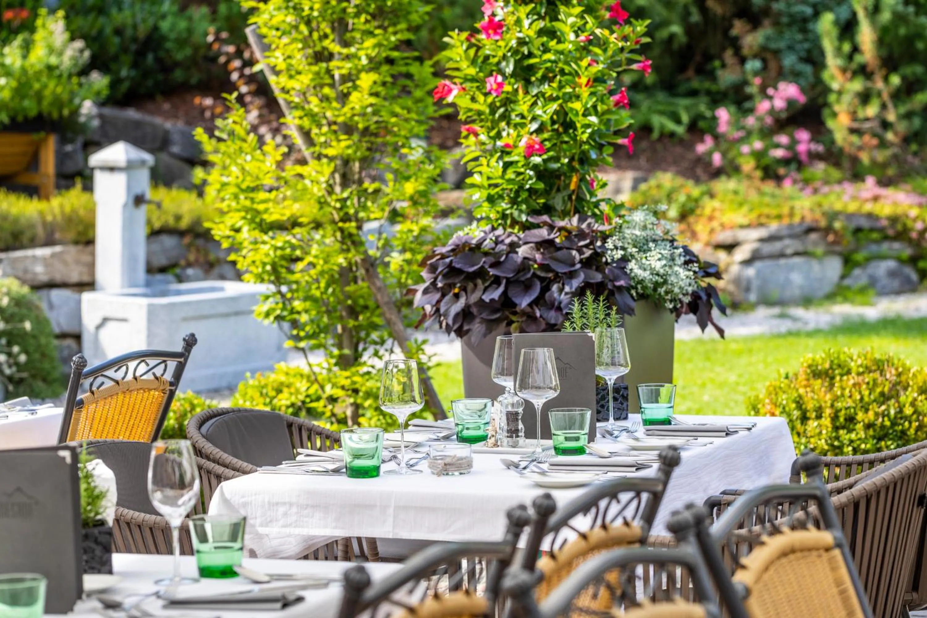 Patio in Familien- und Wellnesshotel Hanneshof