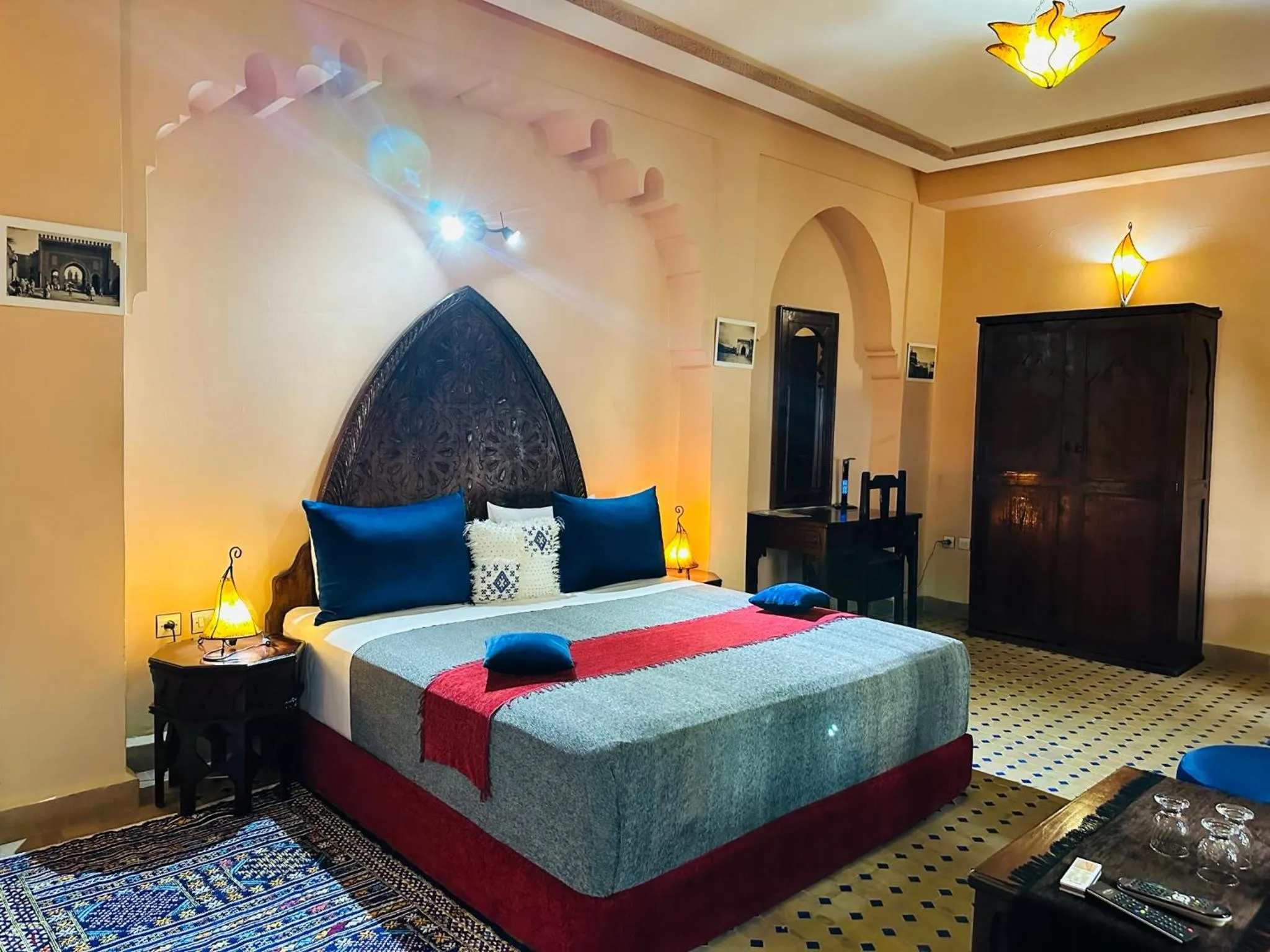 View (from property/room), Bed in Riad Ahlam