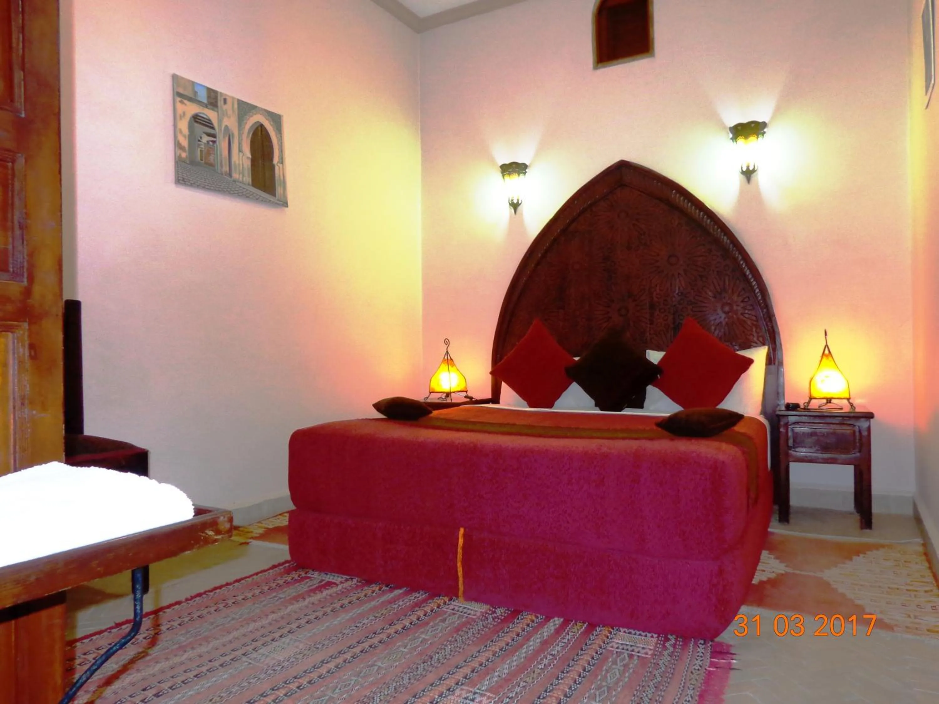 Photo of the whole room, Bed in Riad Ahlam