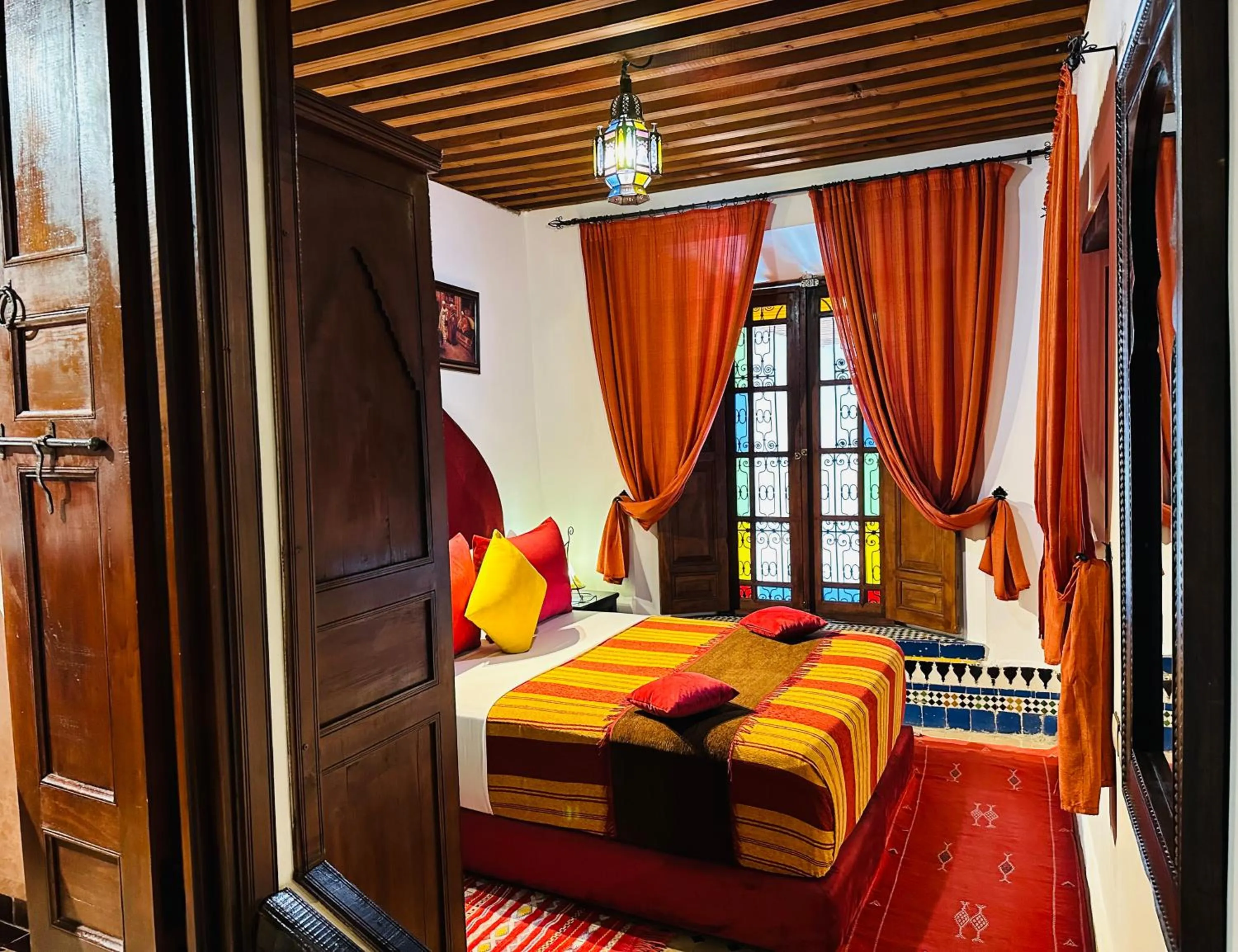 Garden view, Bed in Riad Ahlam