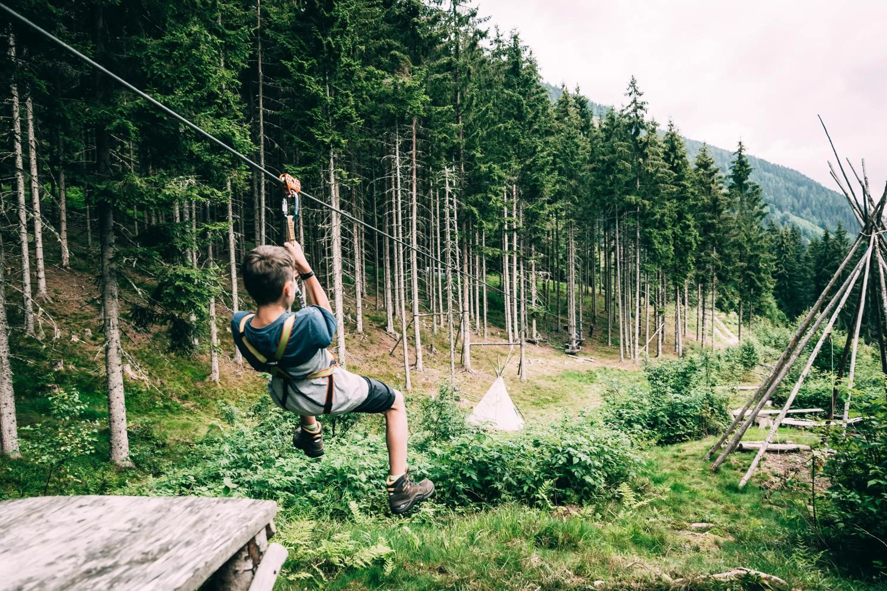 Children play ground in Kinderhotel Stegerhof