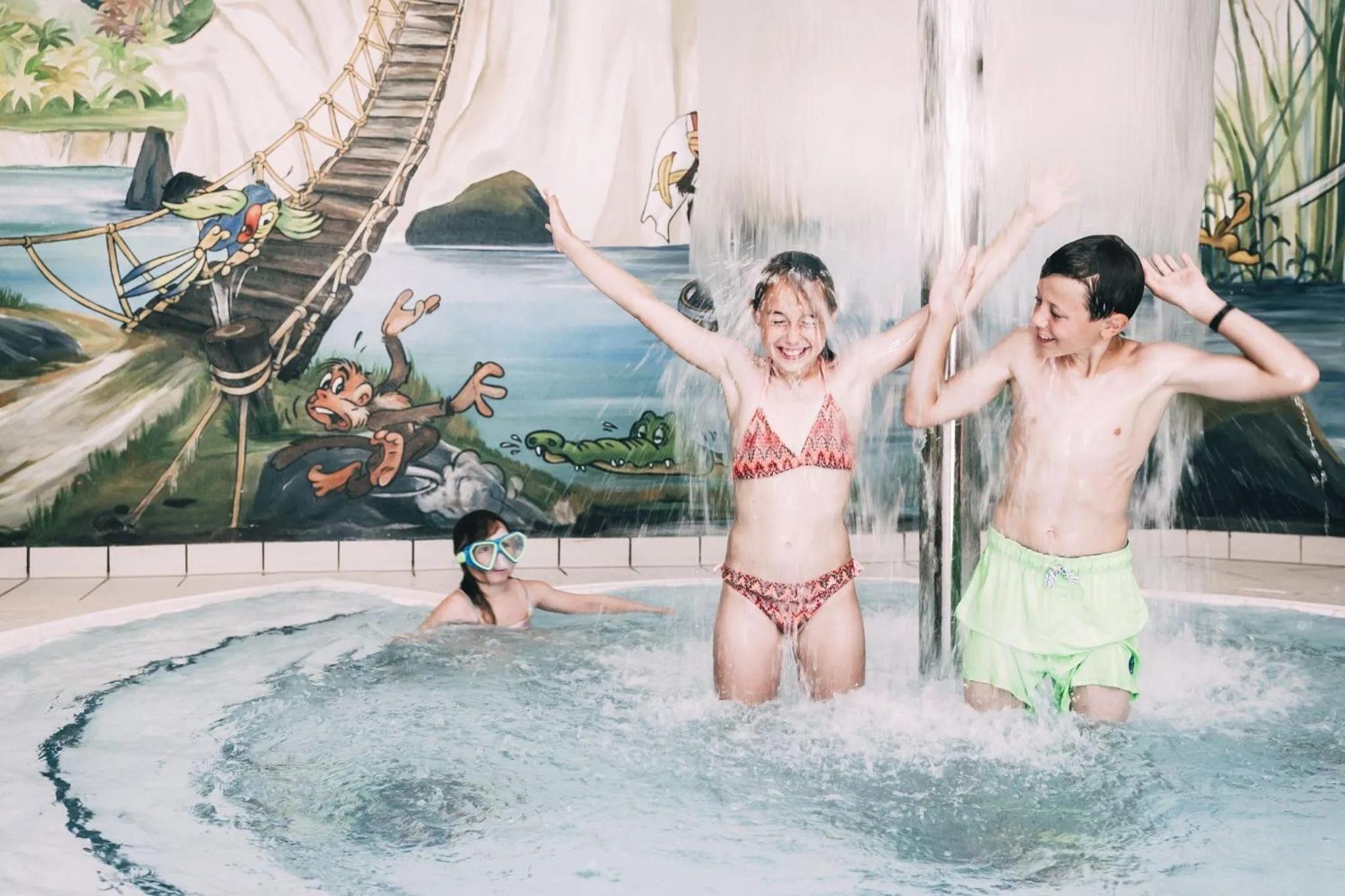 Swimming pool in Kinderhotel Stegerhof