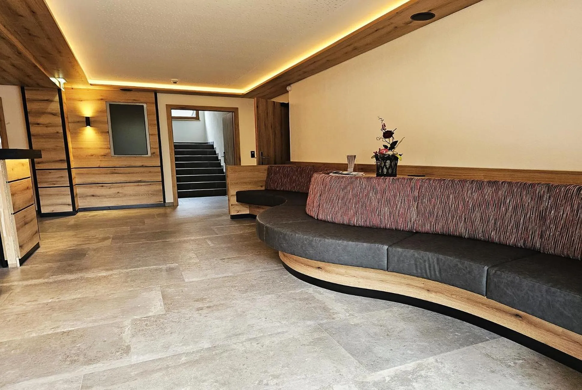 Lobby or reception in first mountain Hotel Zillertal