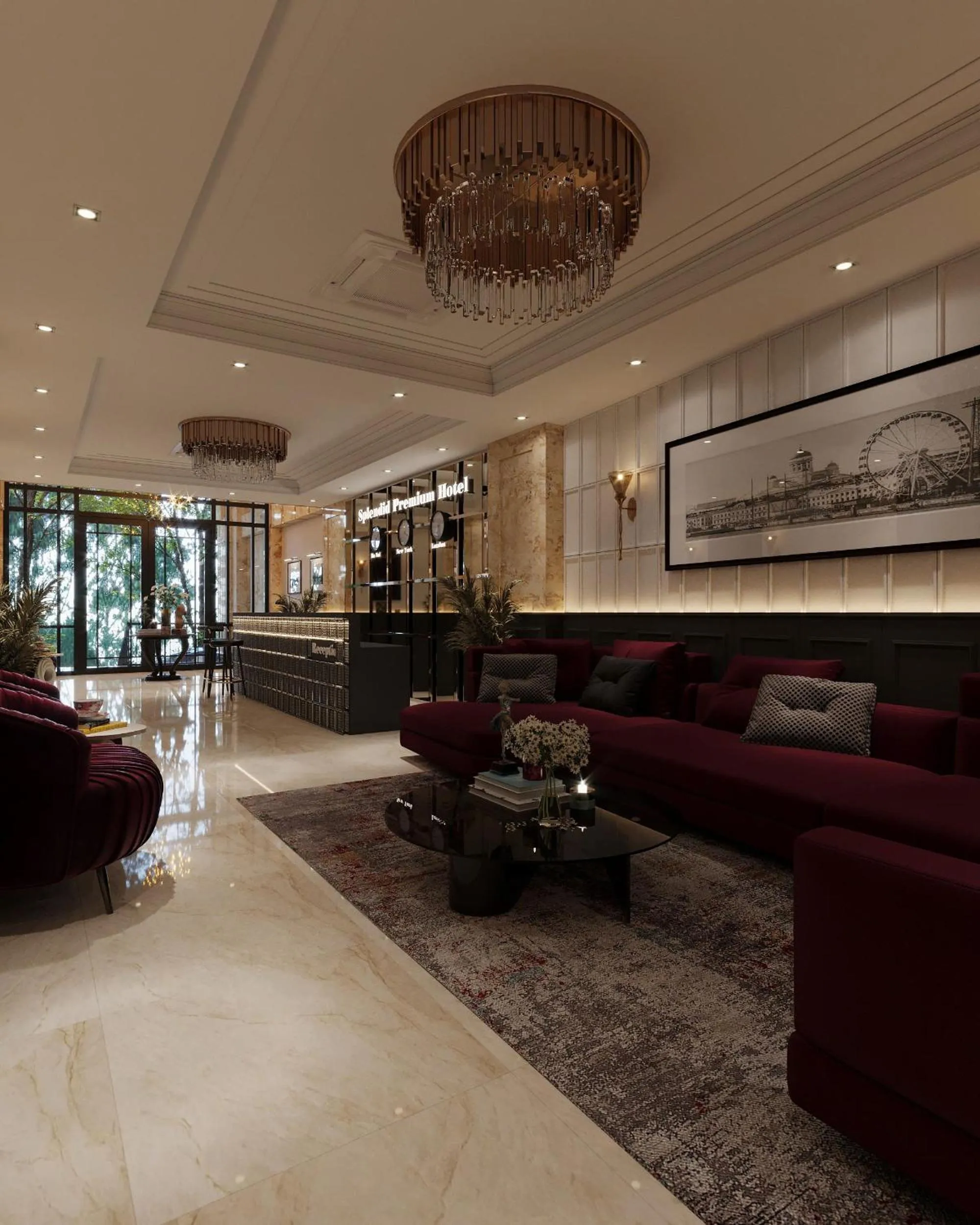 Property building in Splendid Premium Hotel