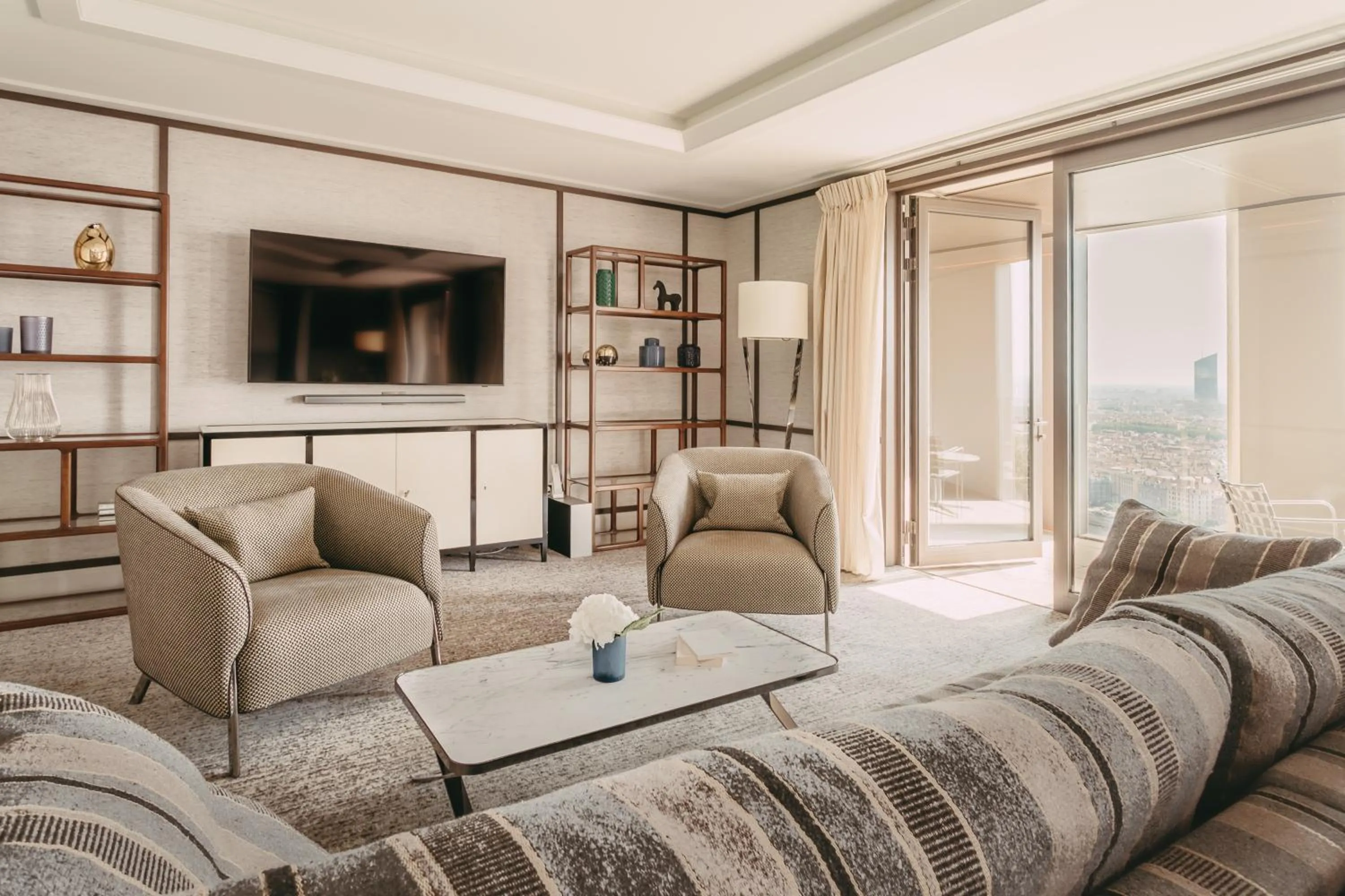 Living room in Villa Maïa