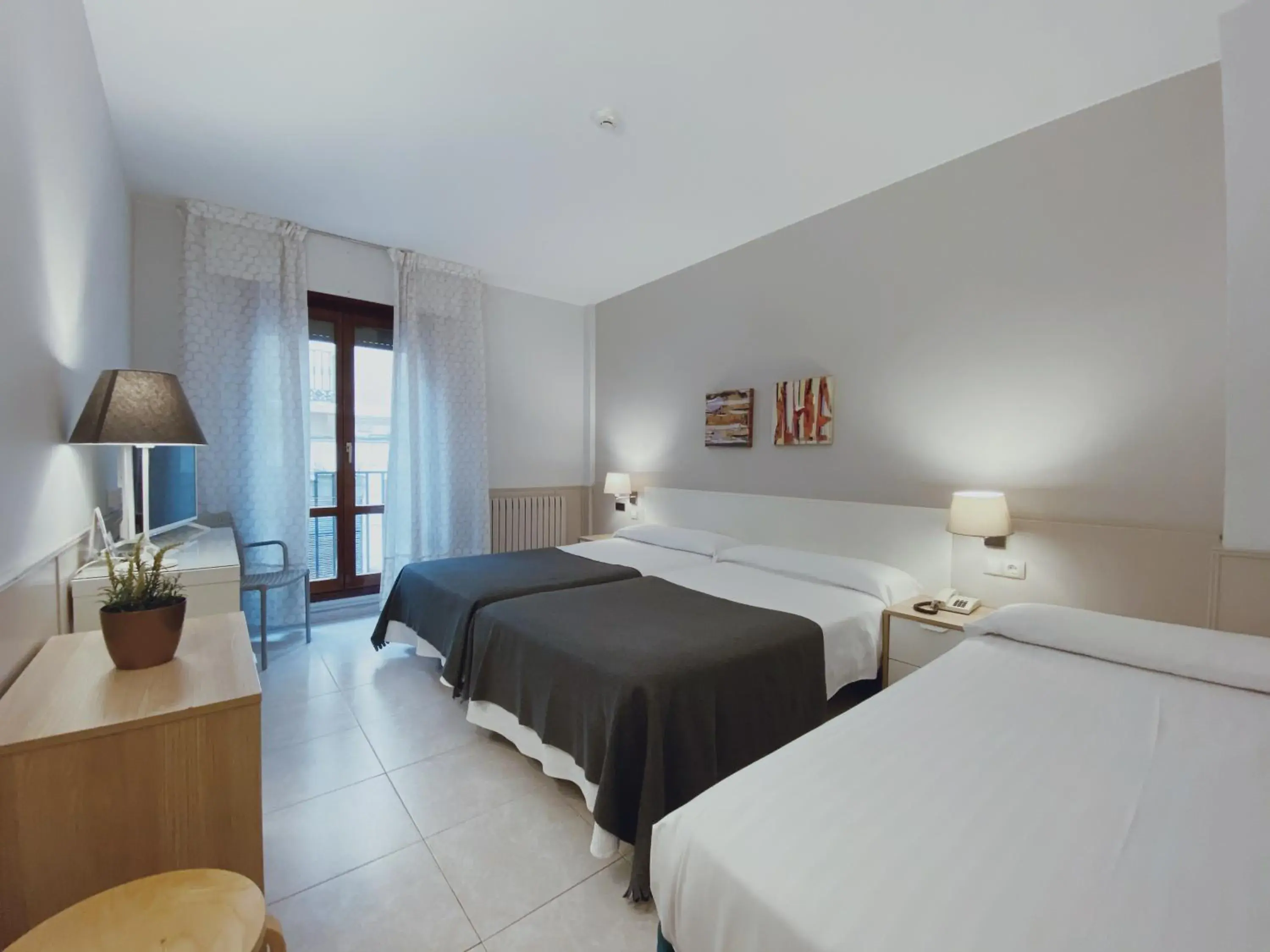 Bed in Hotel Rio Arga Bed in Hotel Rio Arga