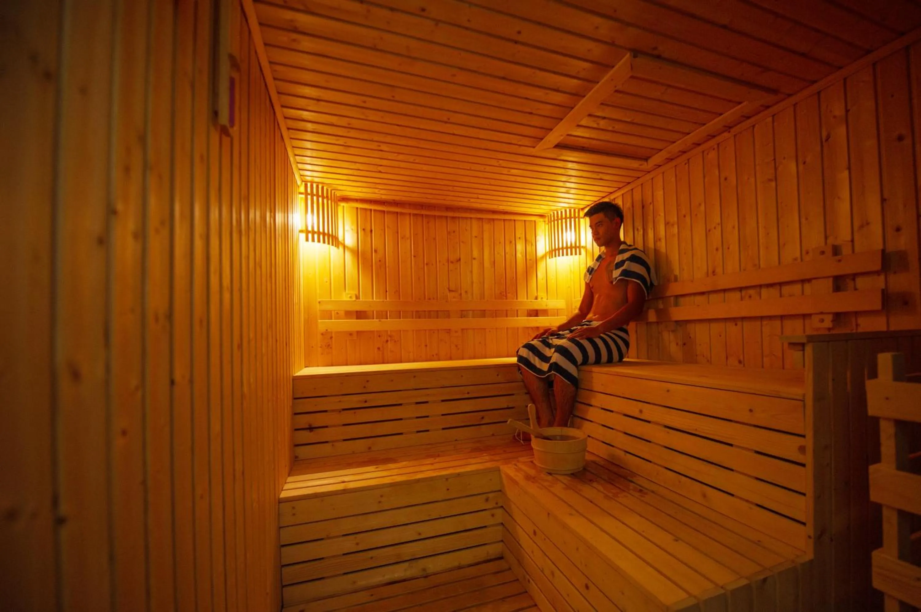 Sauna in Oakwood Hotel & Residence Sri Racha