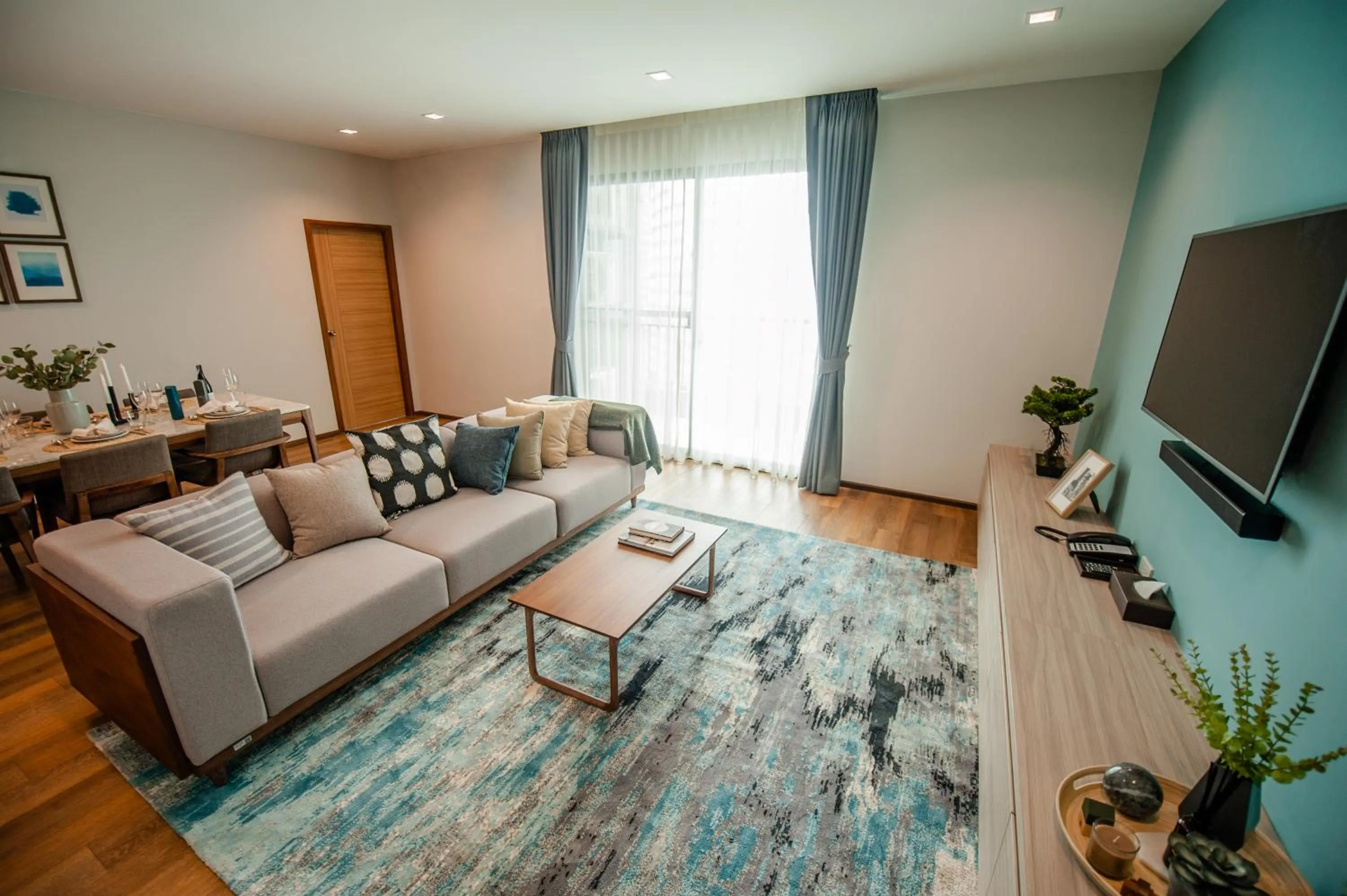 Living room in Oakwood Hotel & Residence Sri Racha