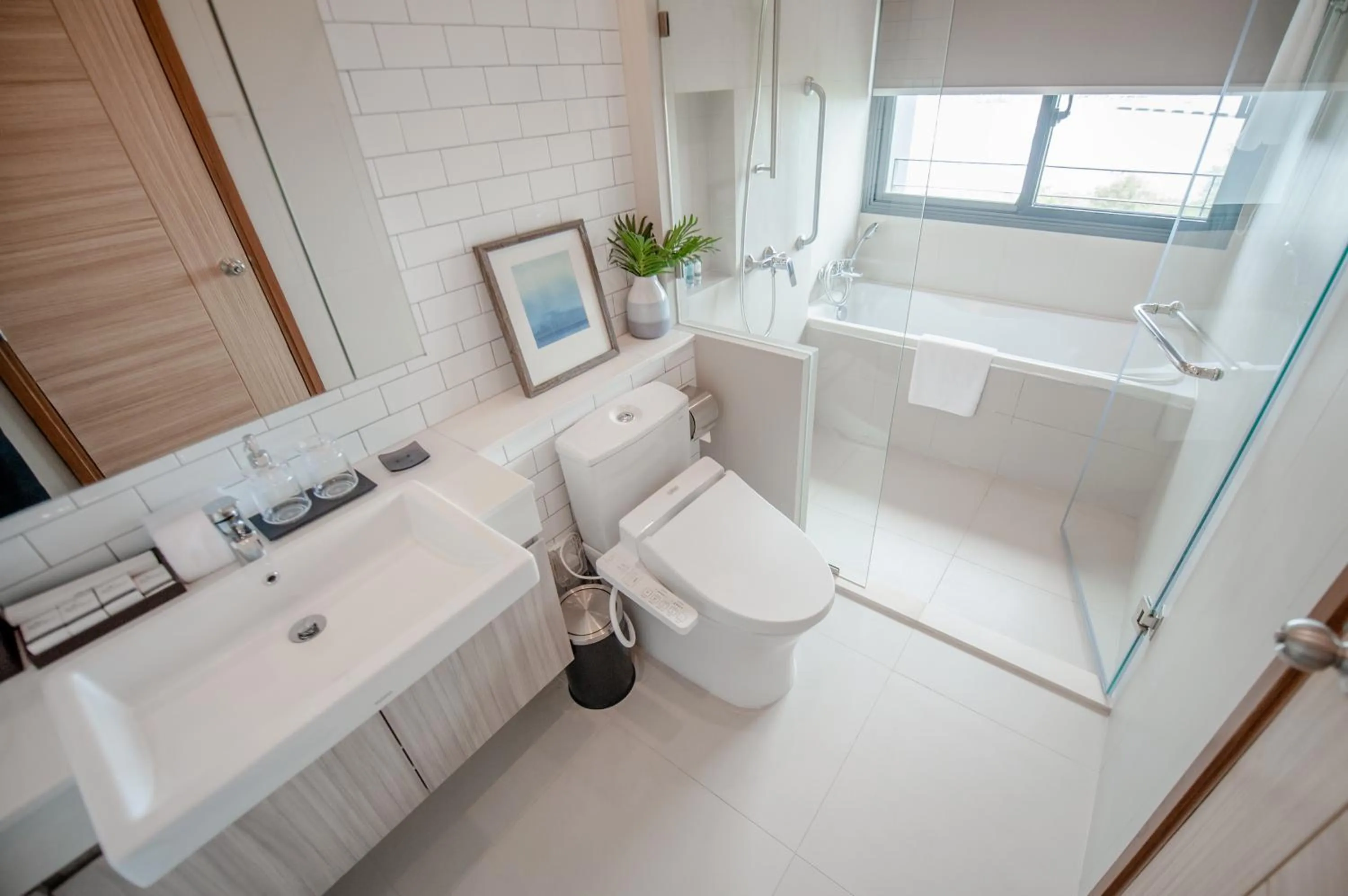 Bathroom in Oakwood Hotel & Residence Sri Racha