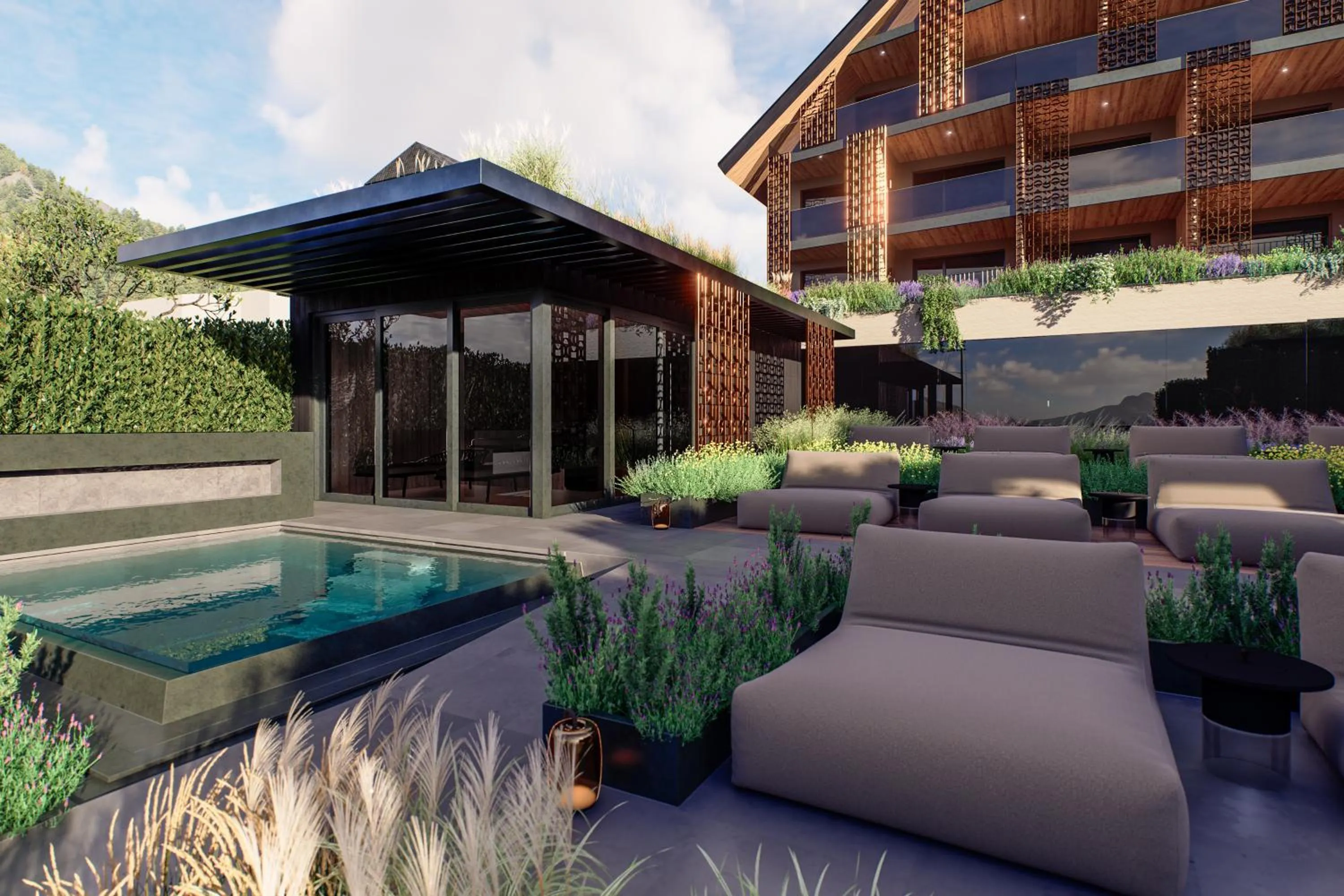 Garden view in Vogl's Nest