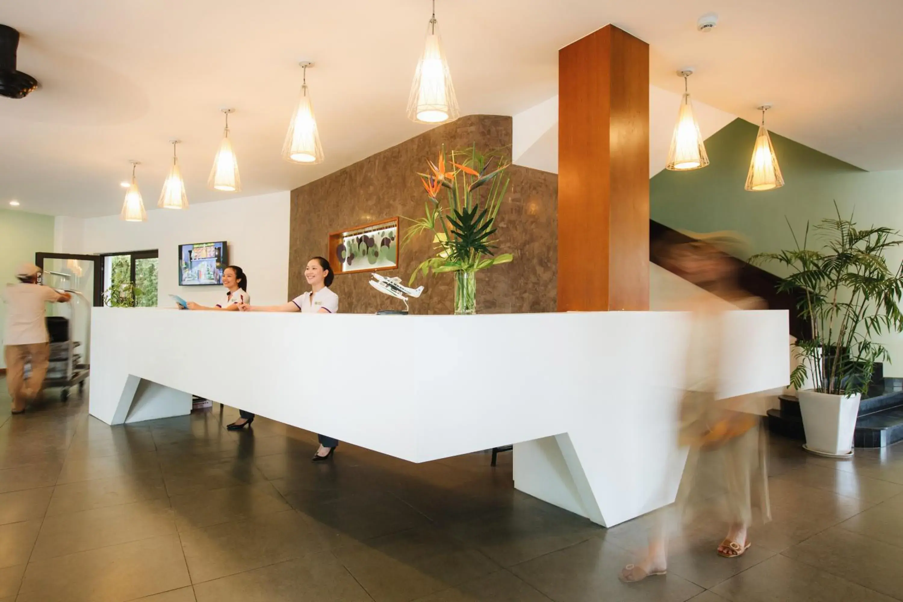 Lobby or reception in ÊMM Hotel Hue Lobby or reception in ÊMM Hotel Hue