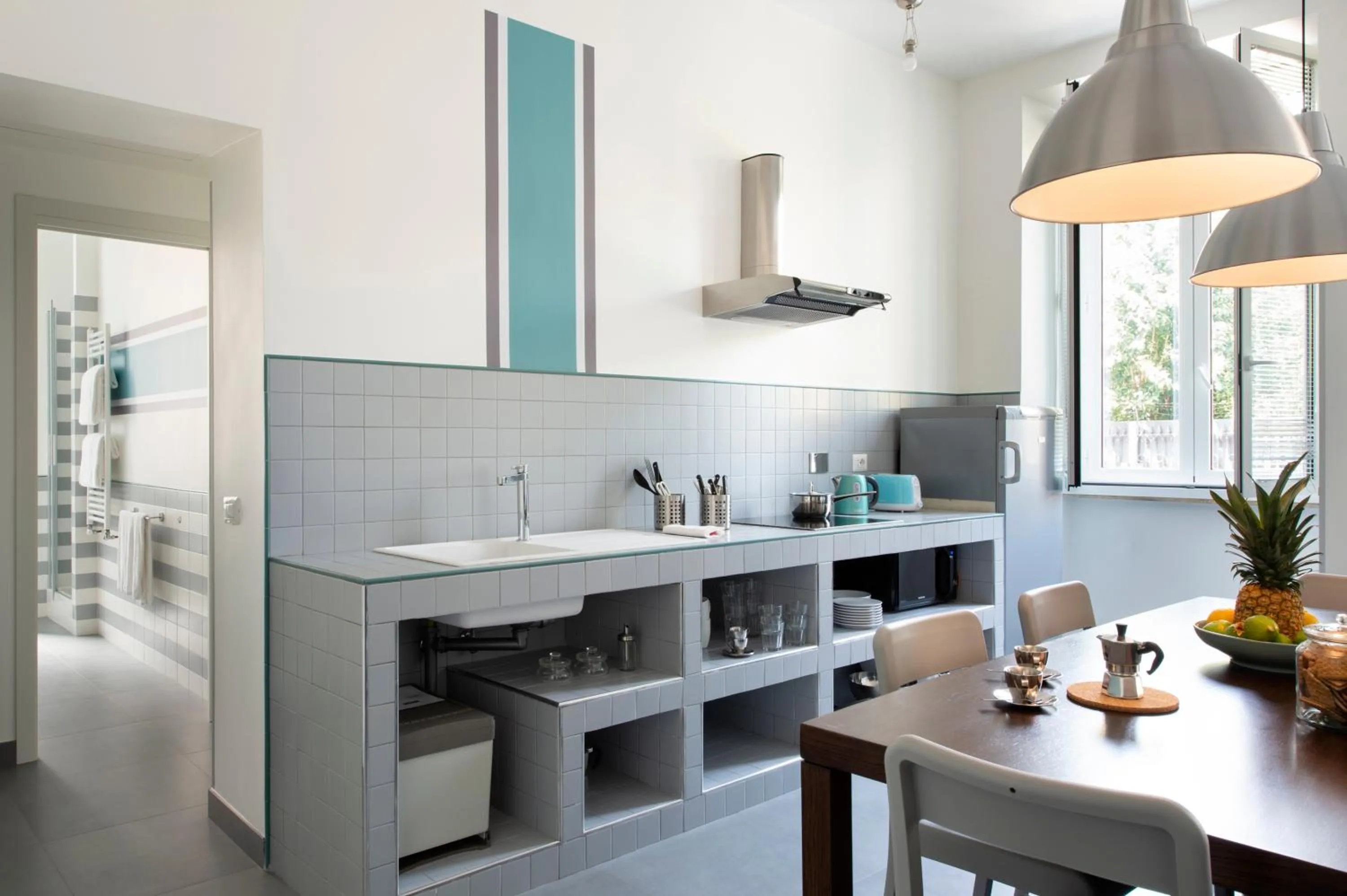 Kitchen or kitchenette in Residenza Termini