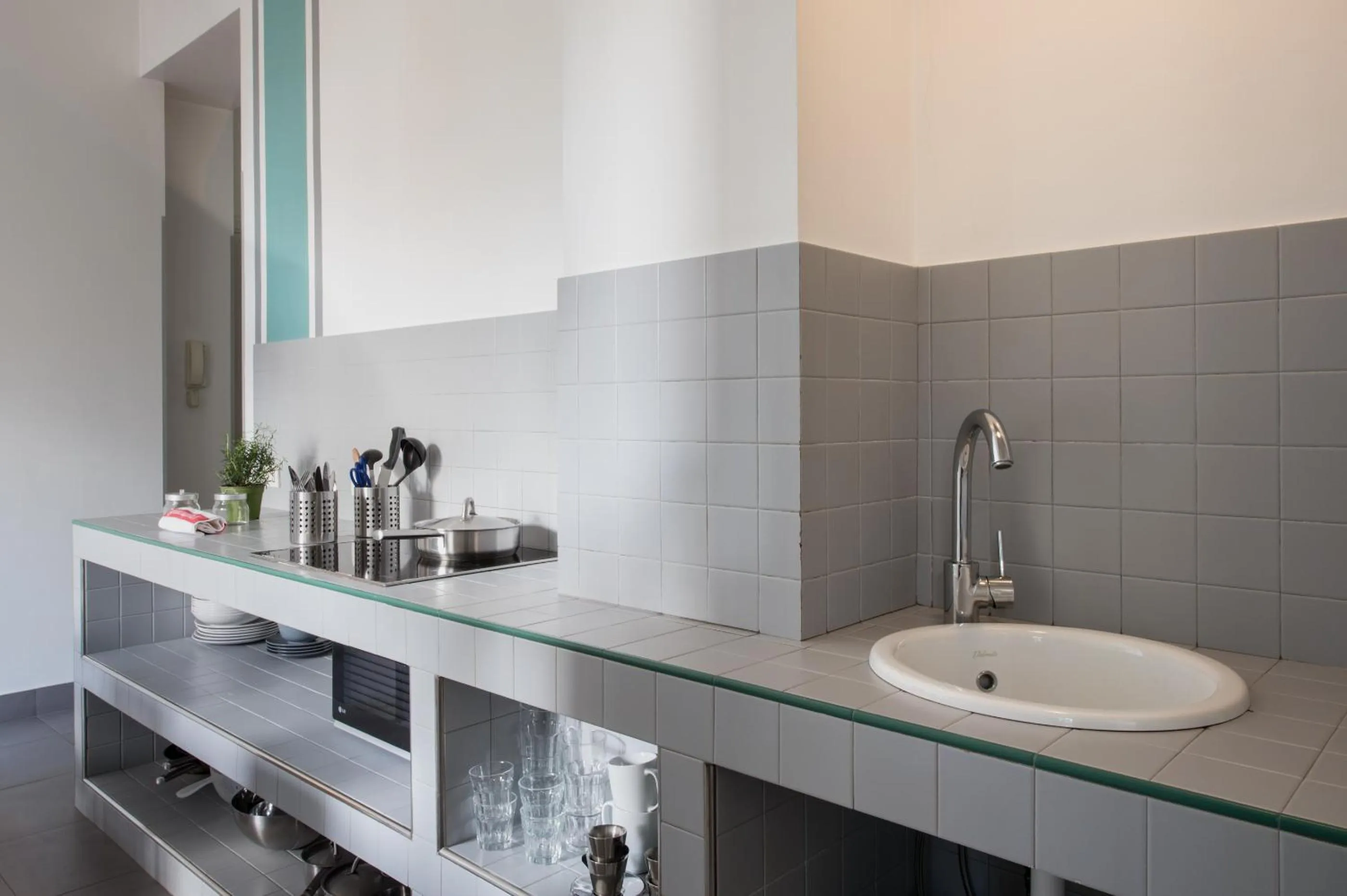 Kitchen or kitchenette in Residenza Termini