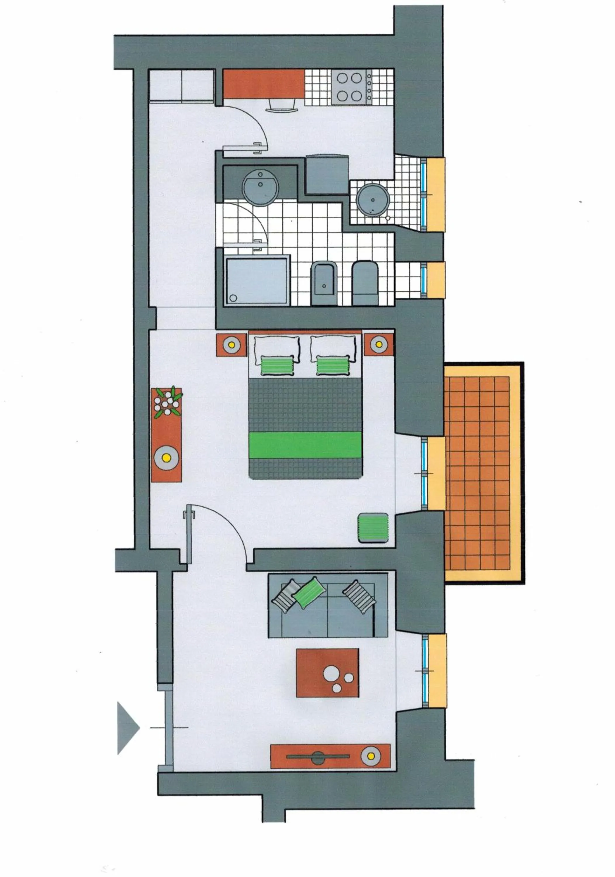 Photo of the whole room in Residenza Termini